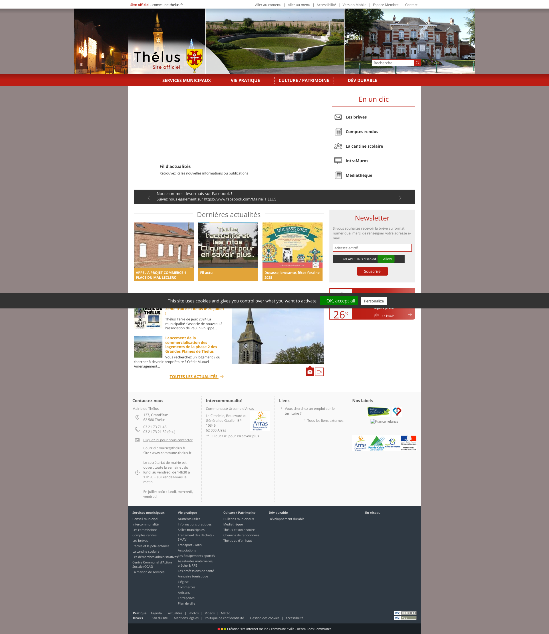 Aperçu du site