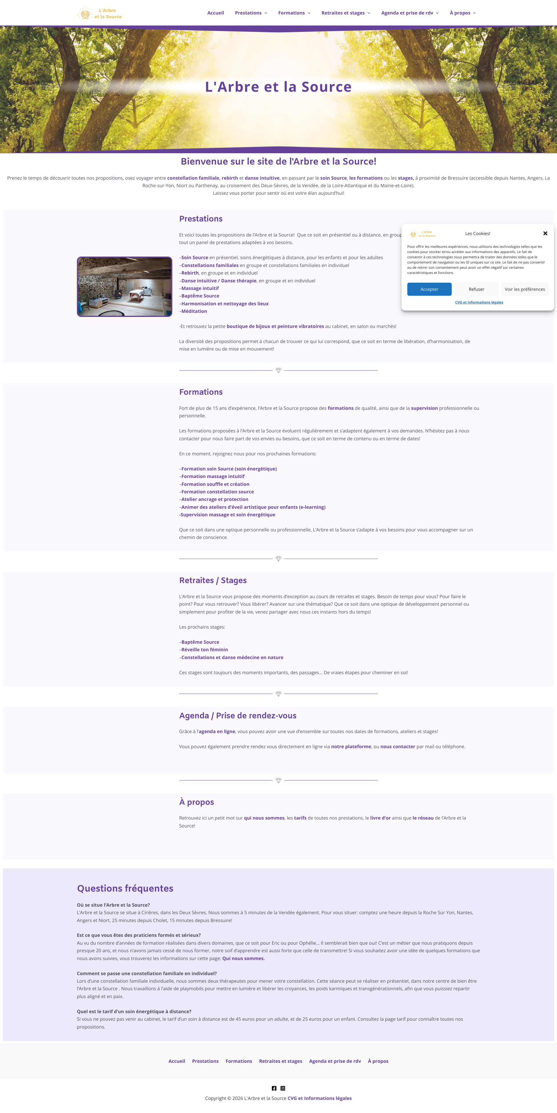 Aperçu du site