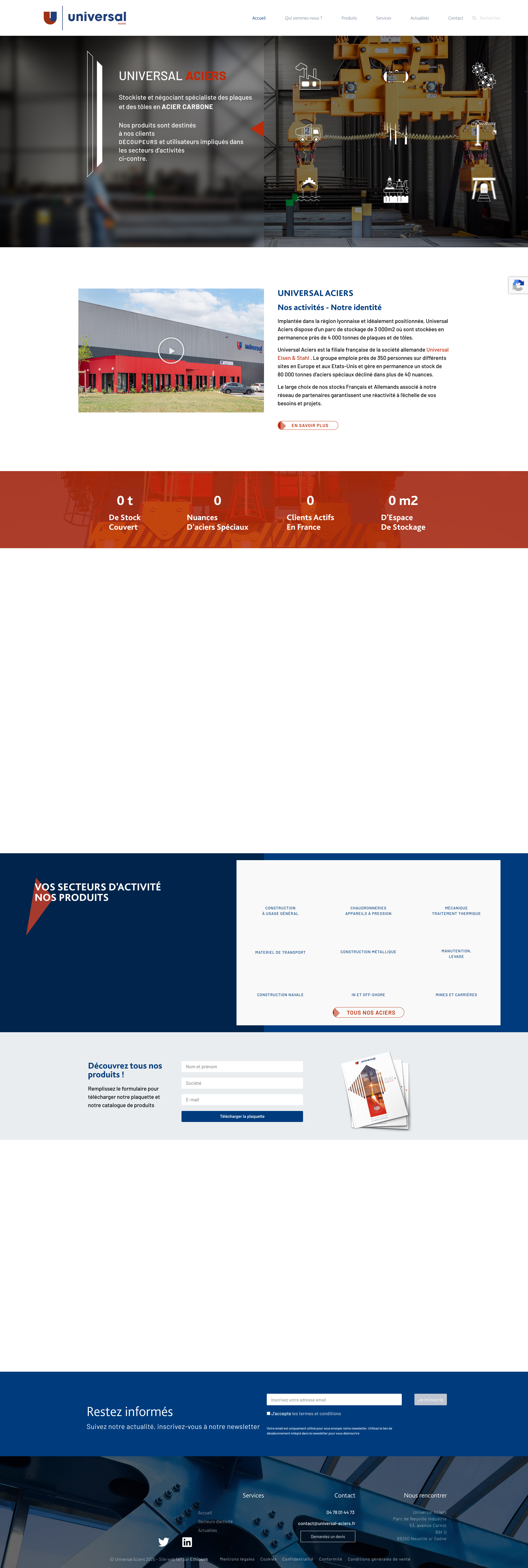 Aperçu du site