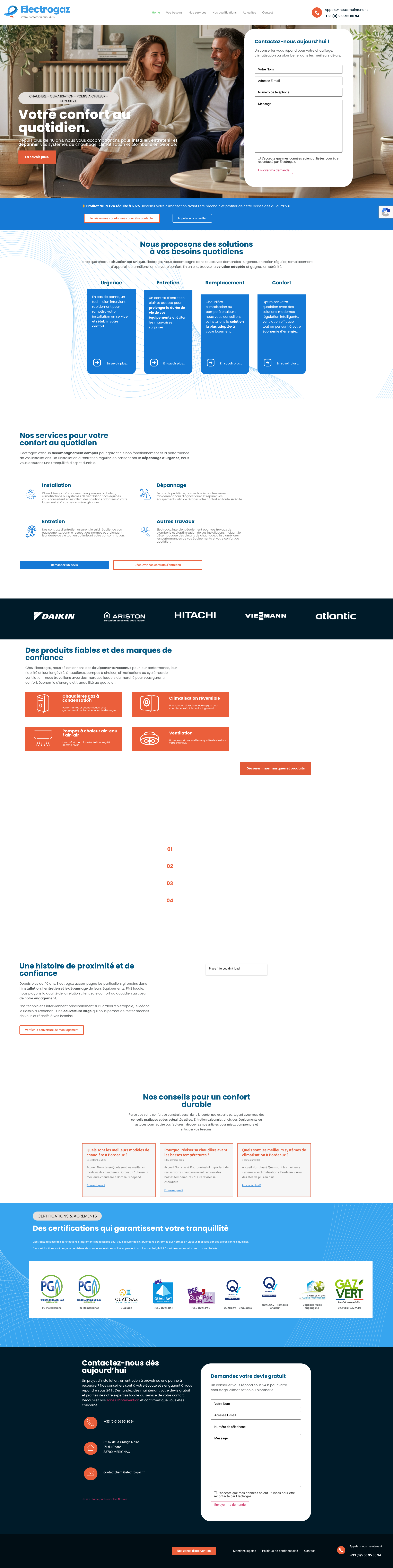 Aperçu du site