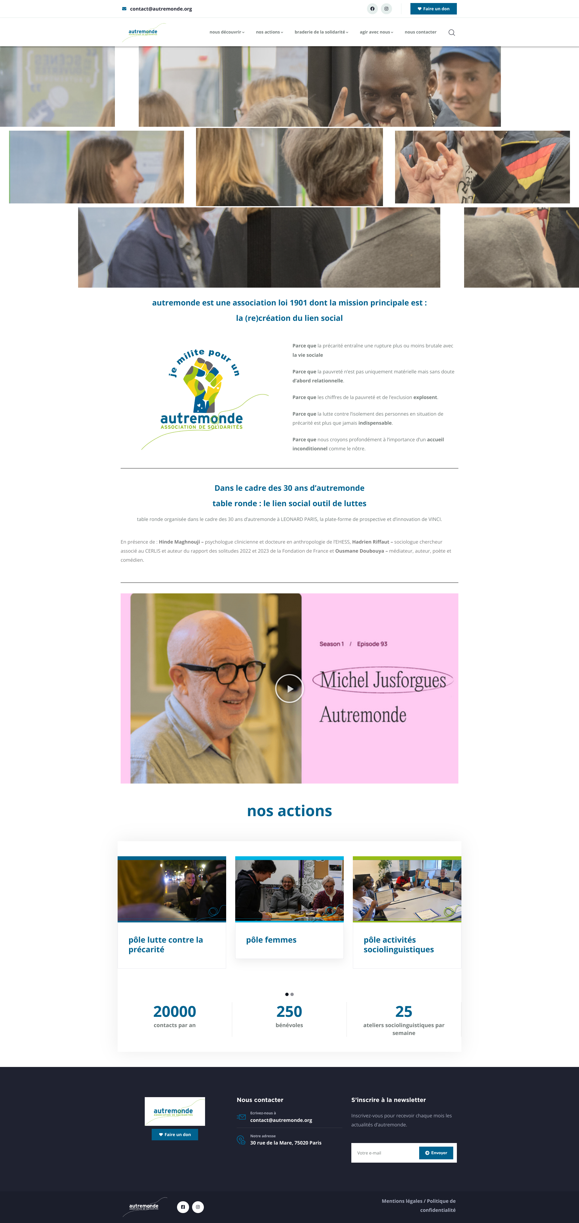 Aperçu du site