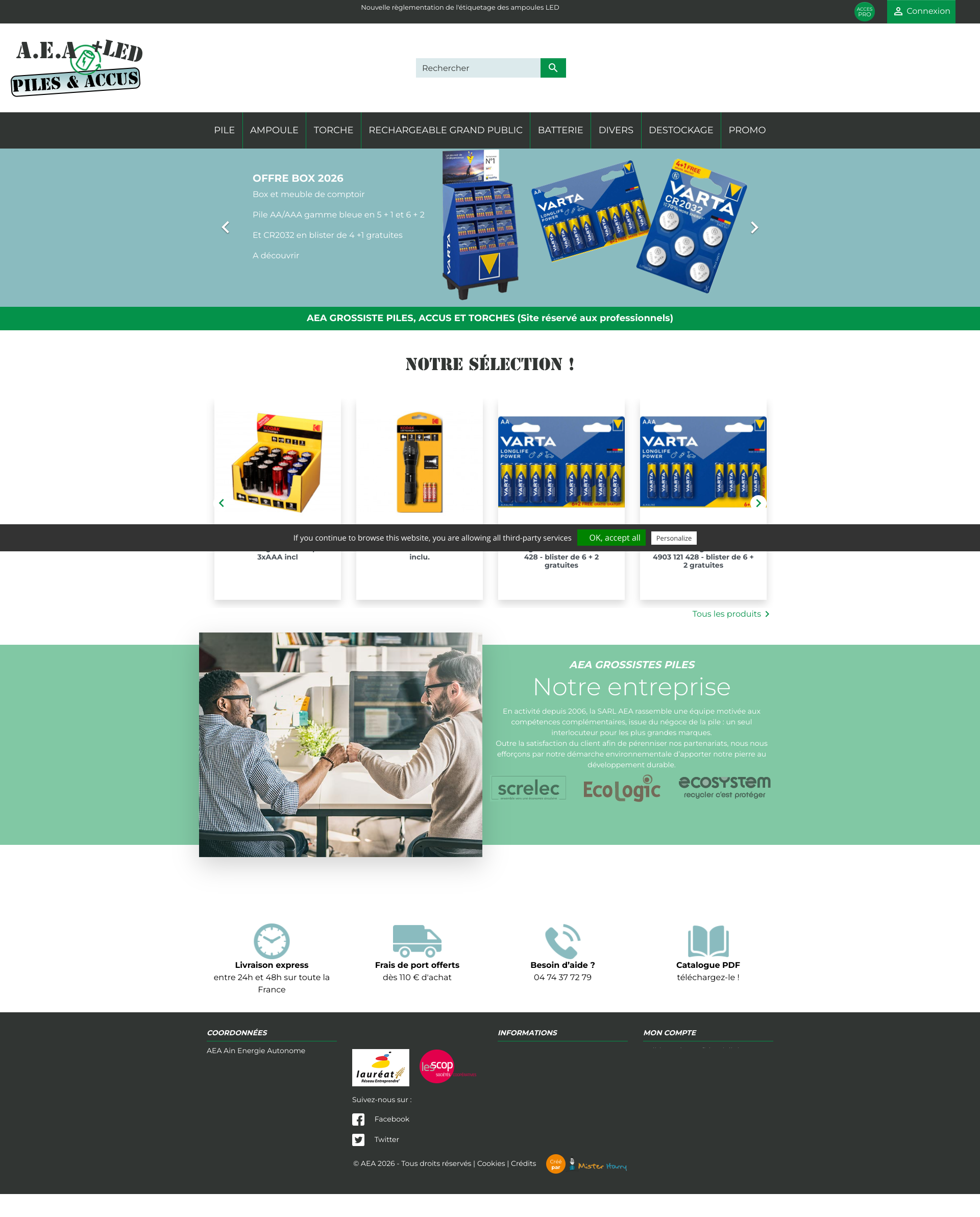 Aperçu du site