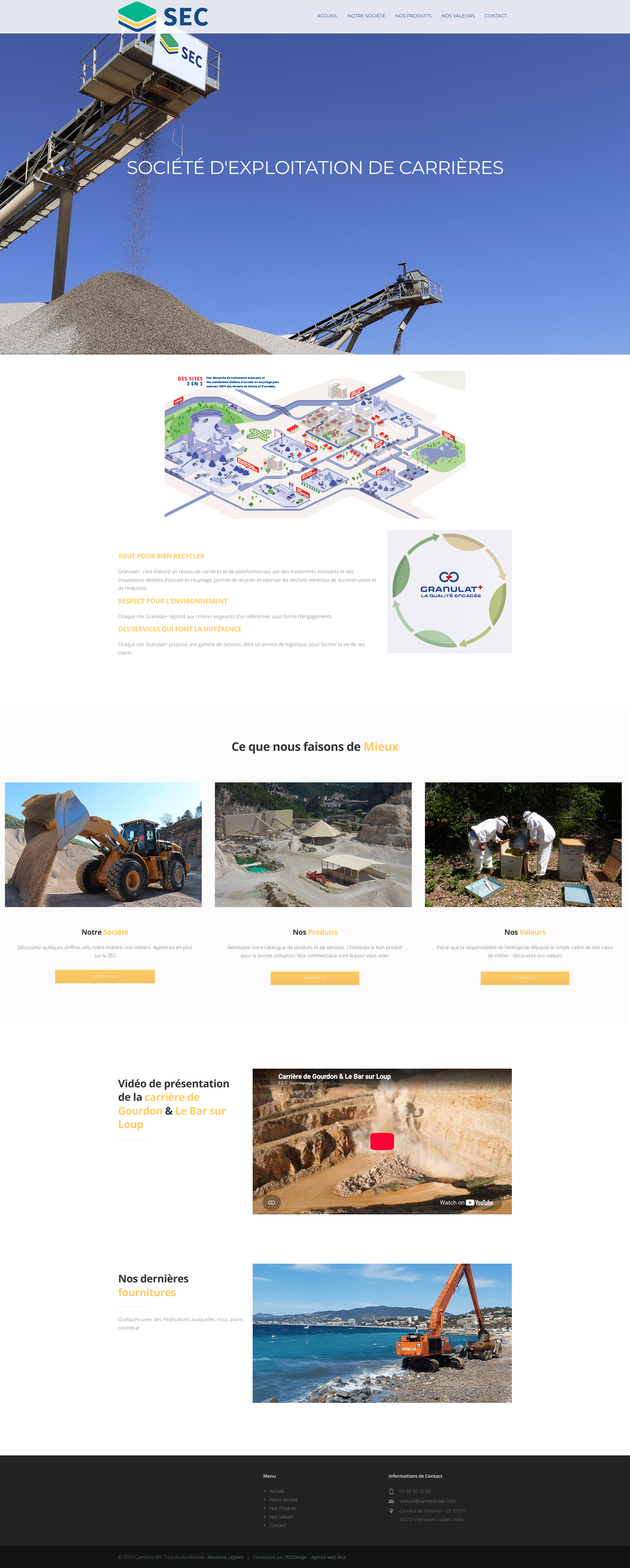 Aperçu du site