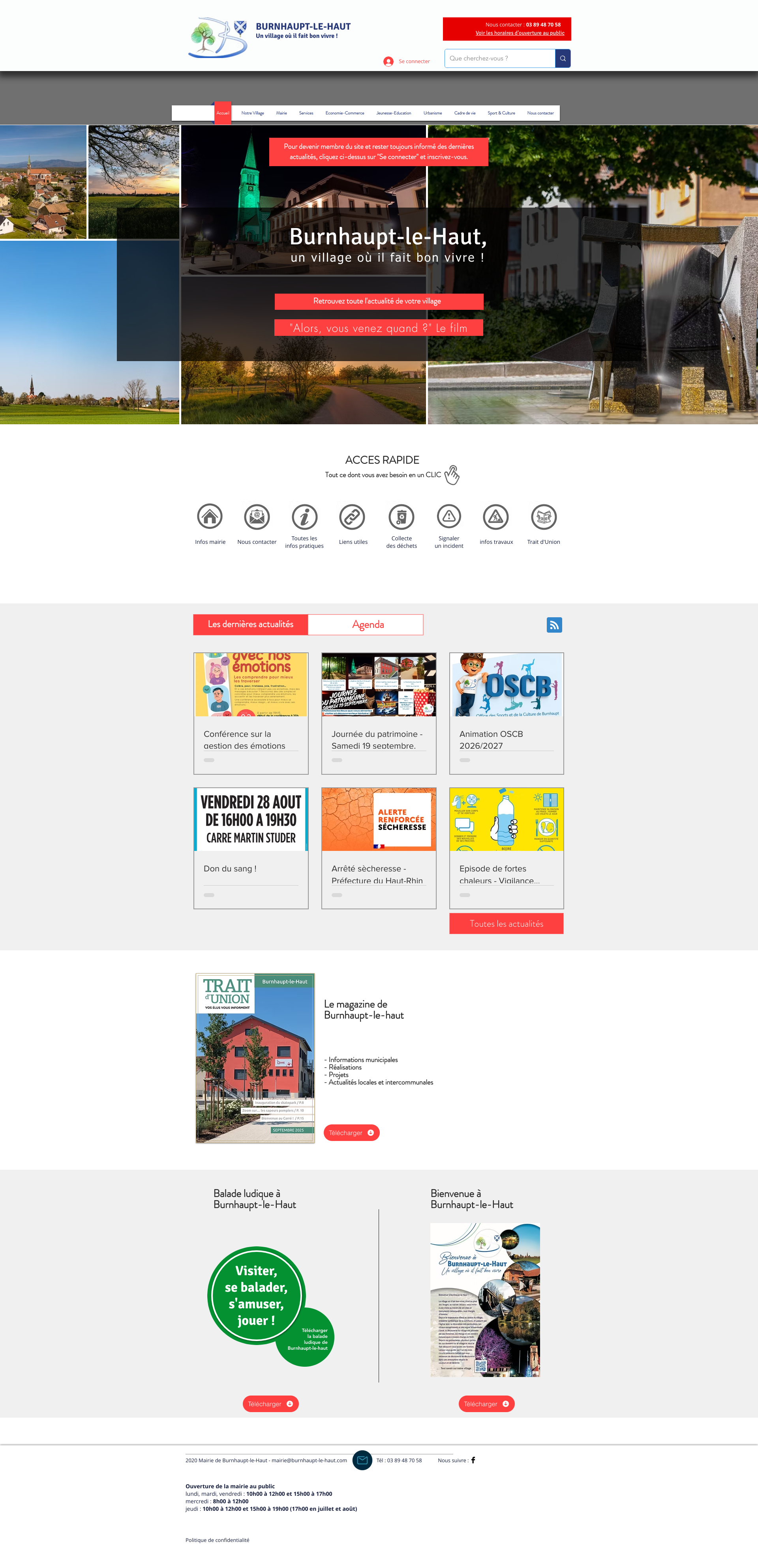 Aperçu du site
