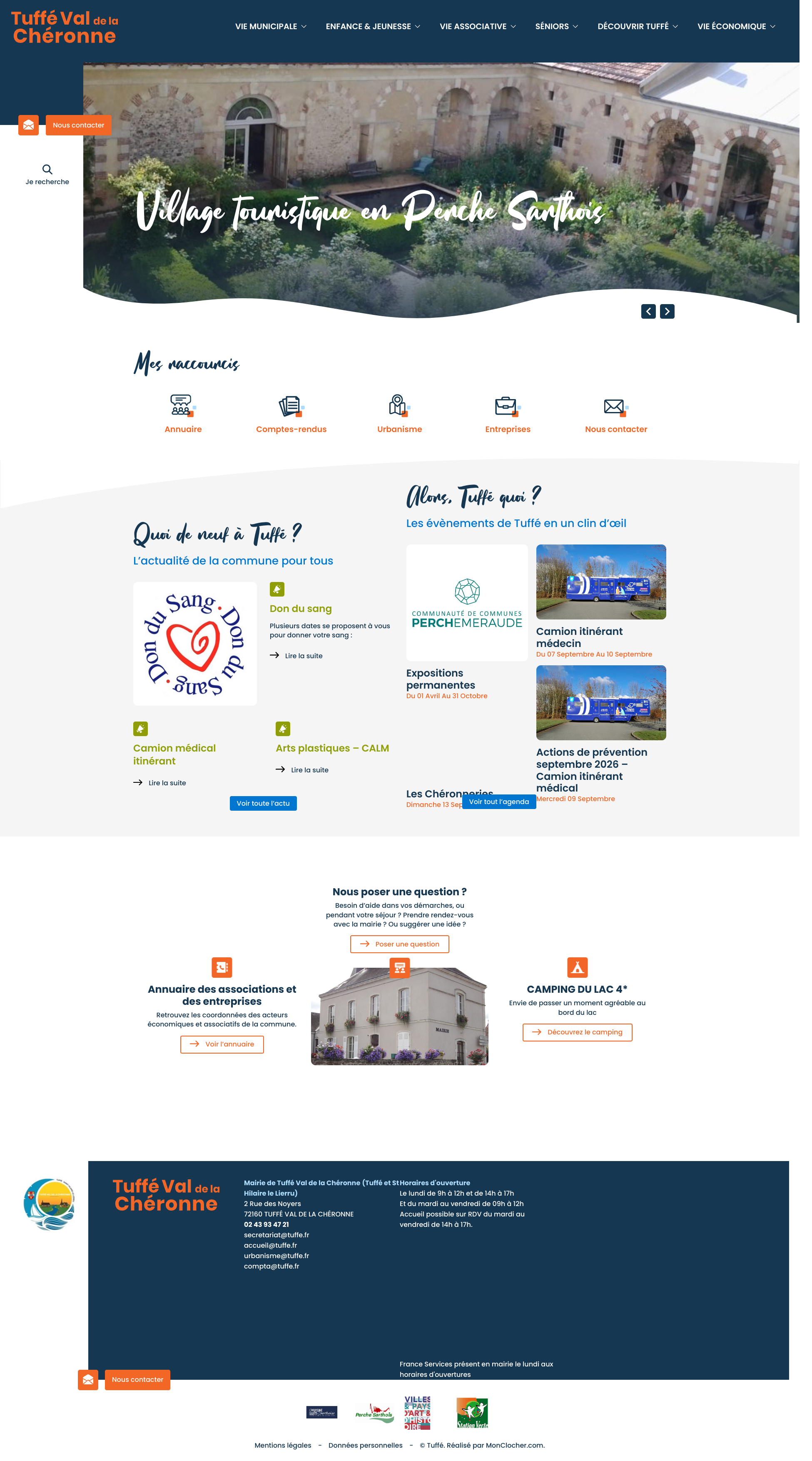 Aperçu du site