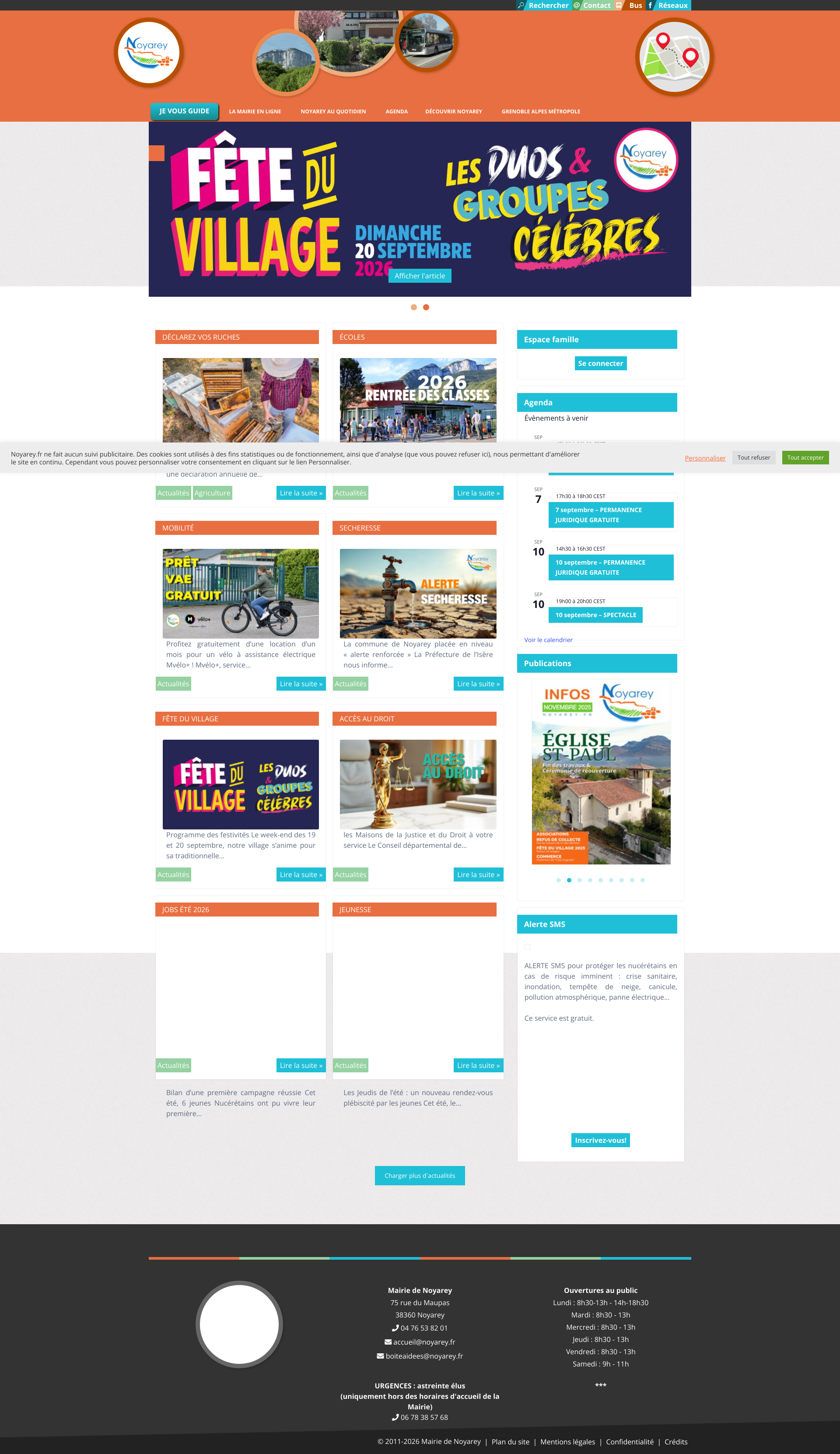 Aperçu du site