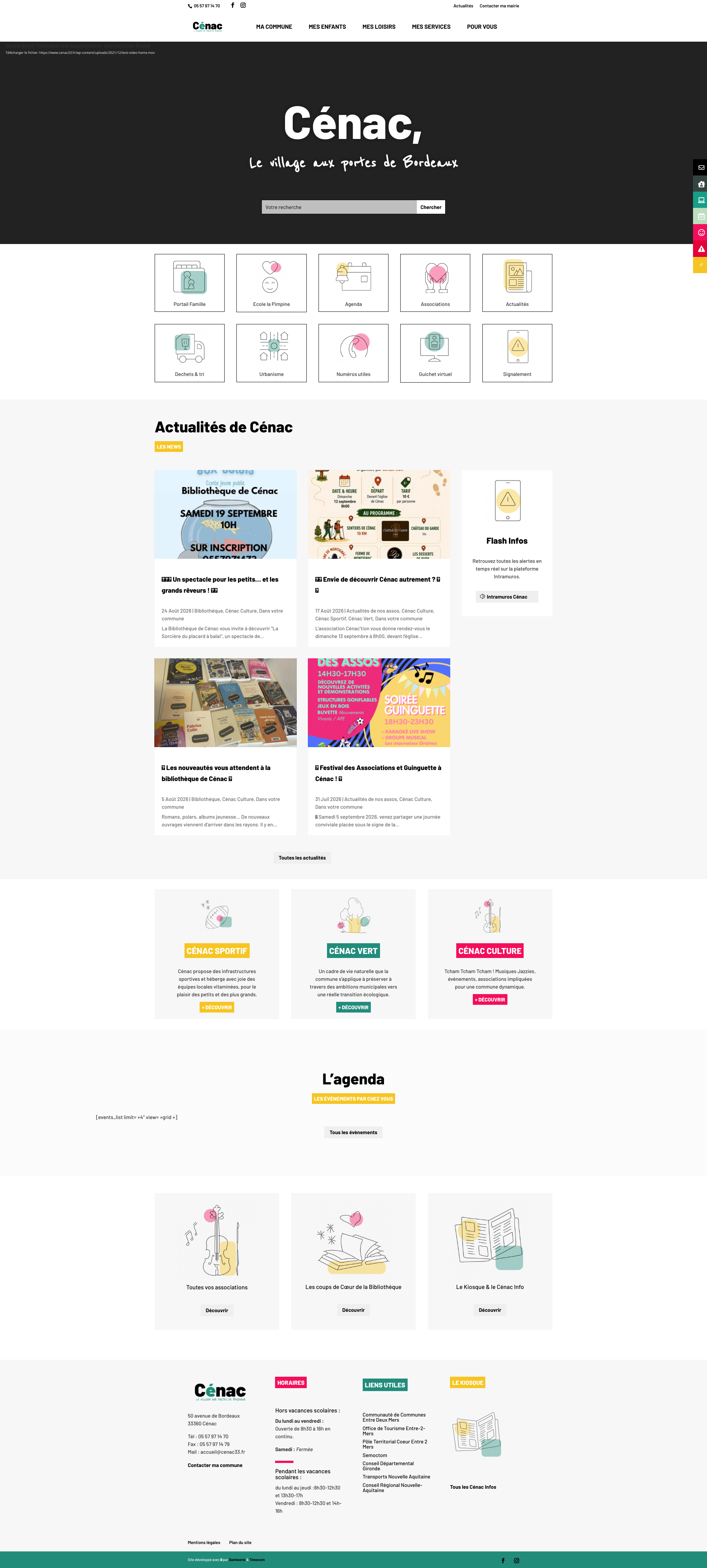 Aperçu du site