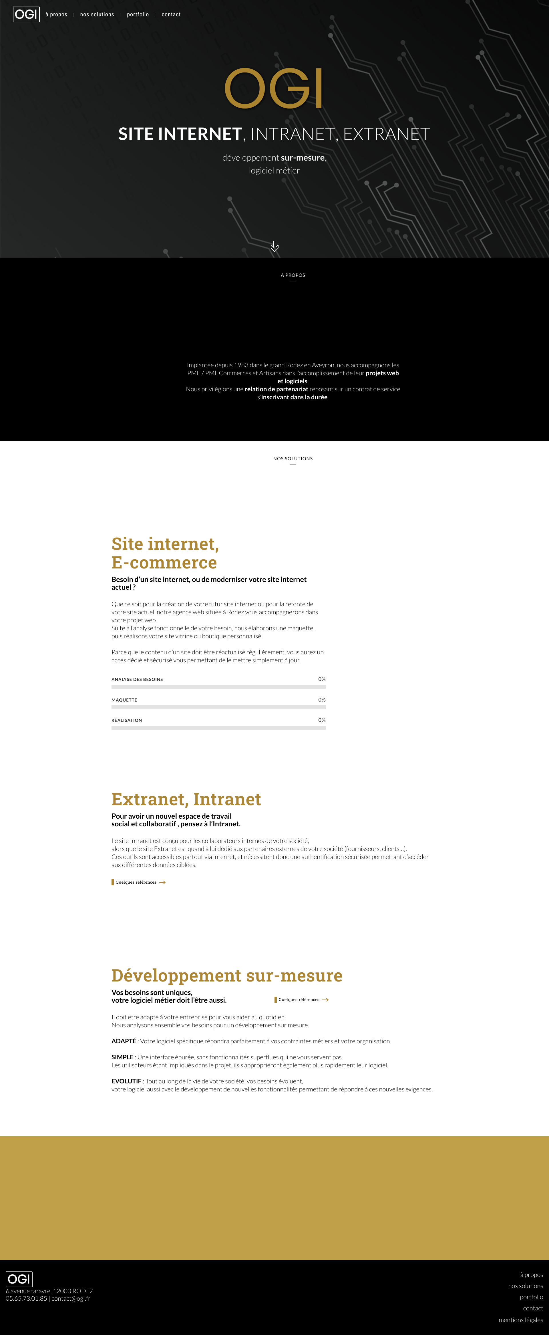 Aperçu du site