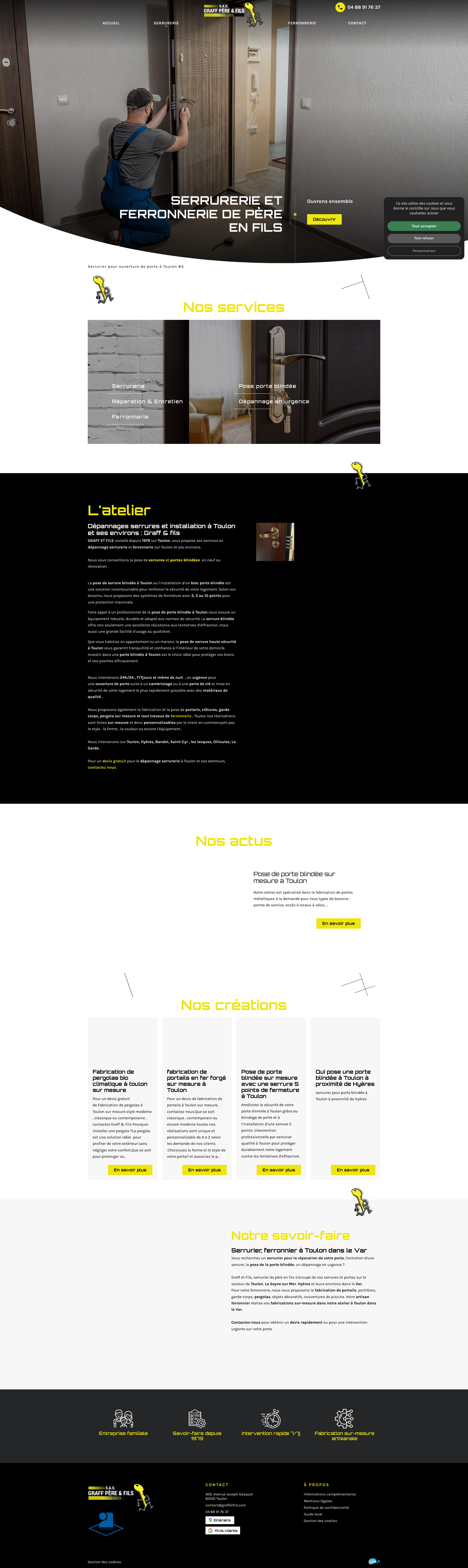 Aperçu du site