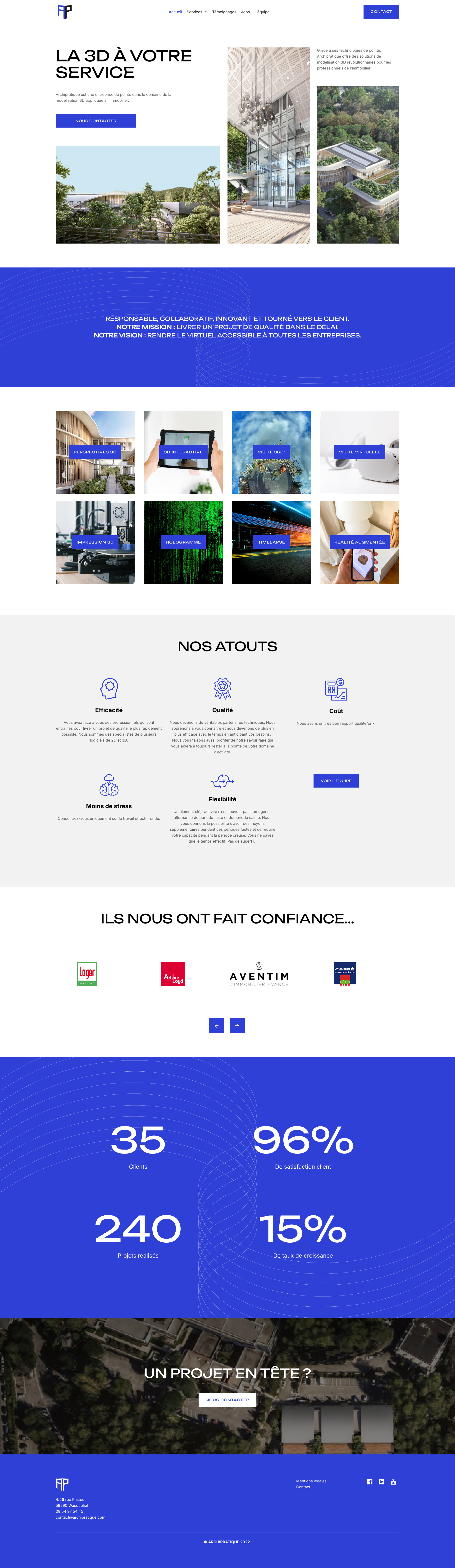 Aperçu du site