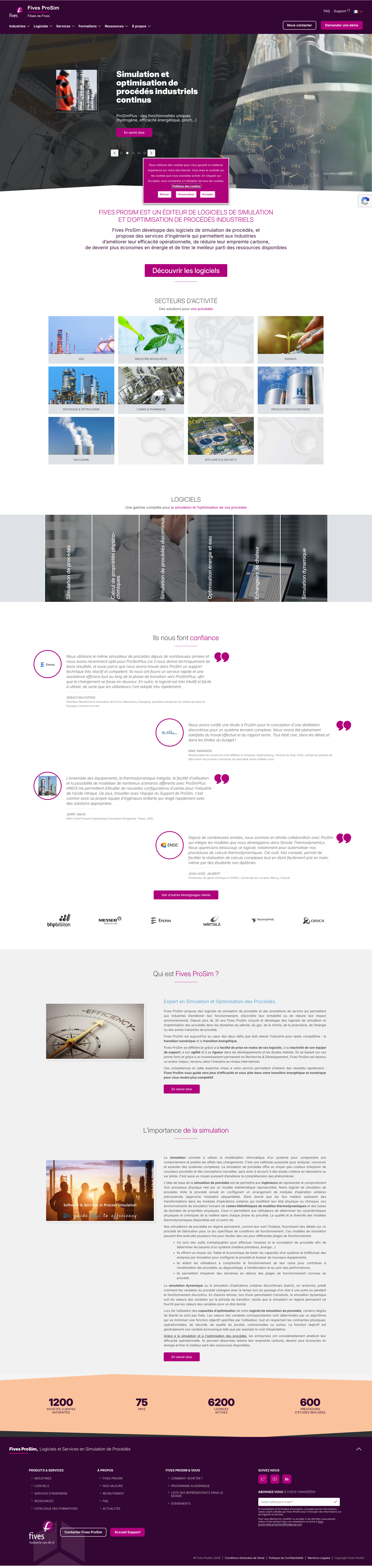 Aperçu du site