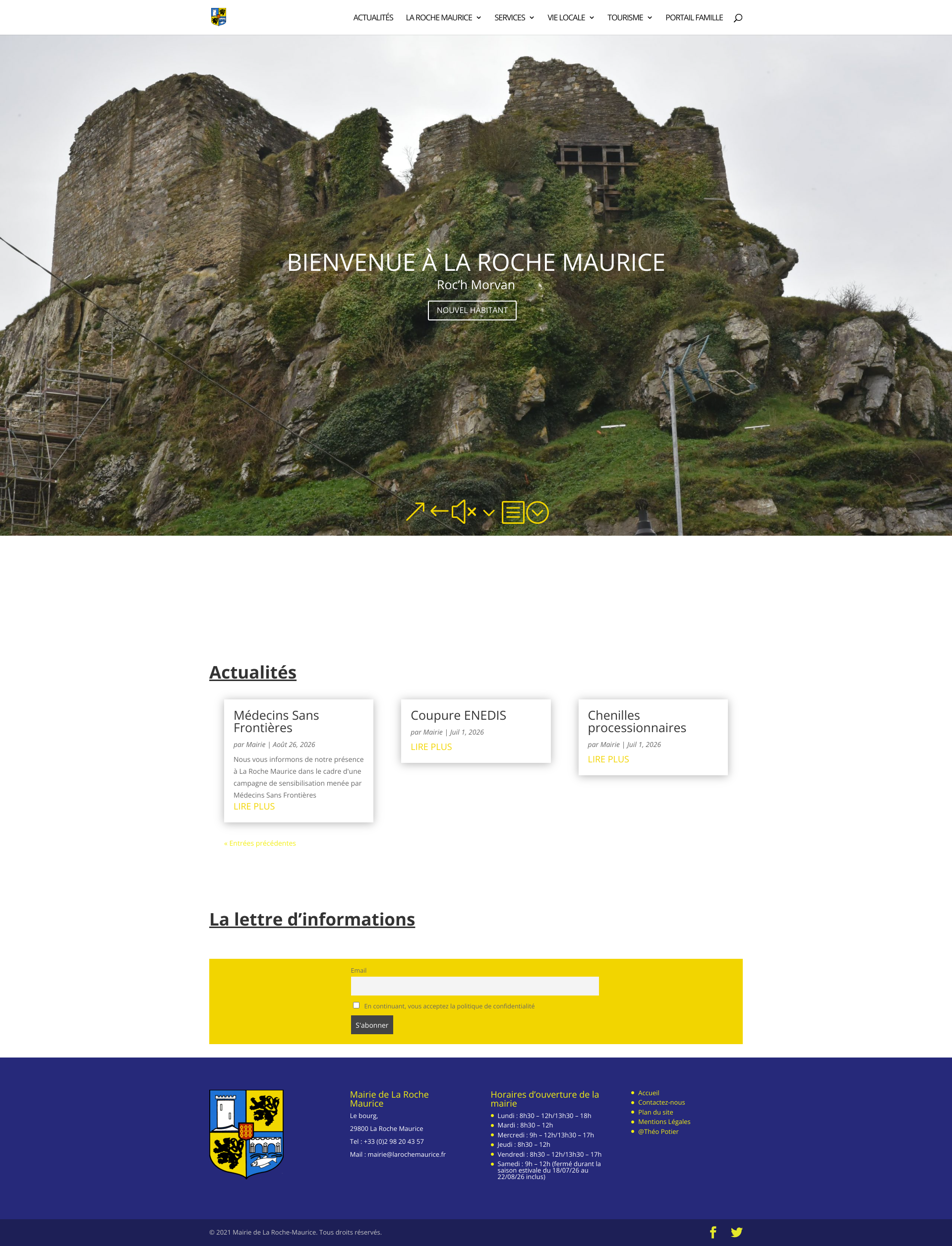 Aperçu du site