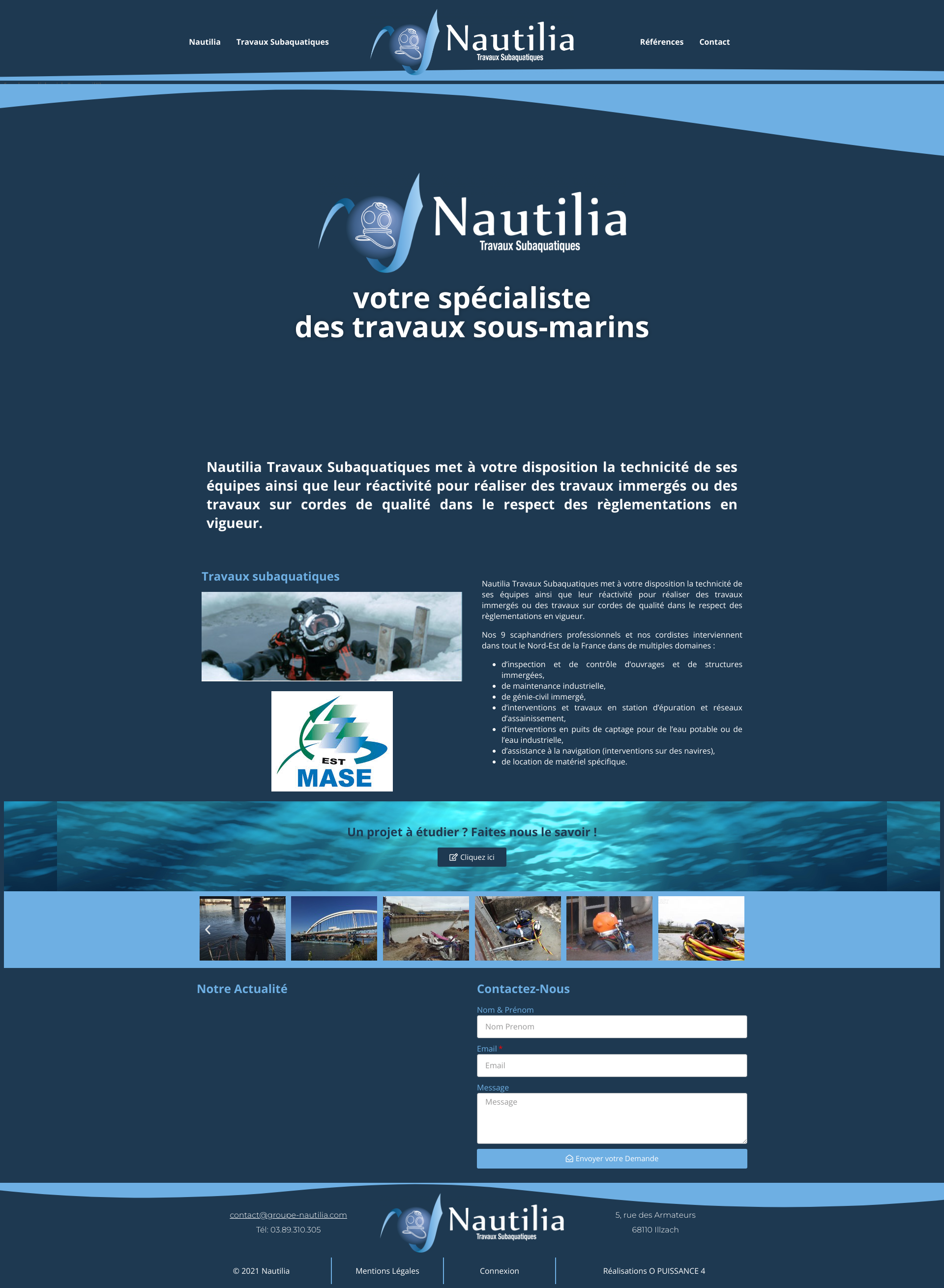 Aperçu du site