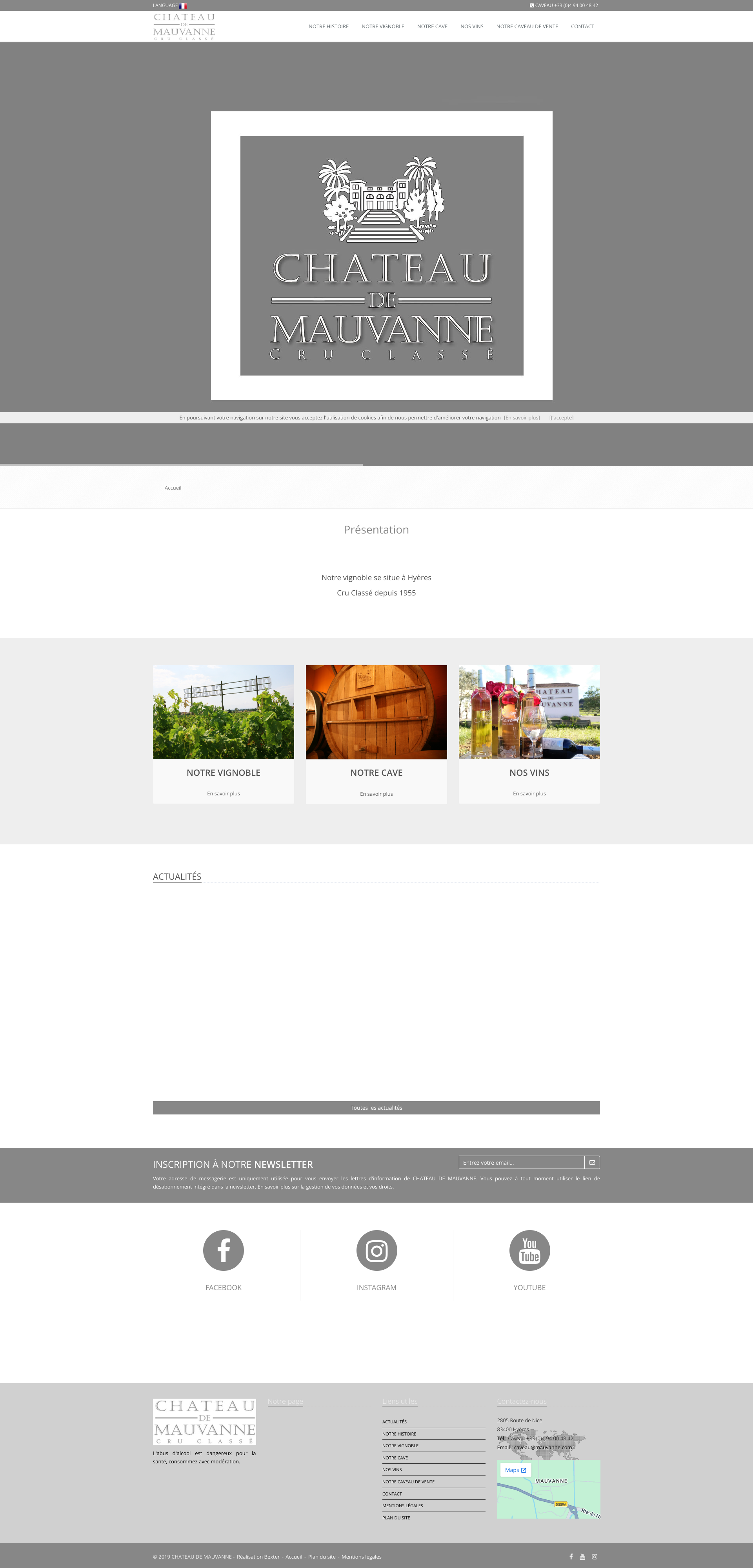 Aperçu du site