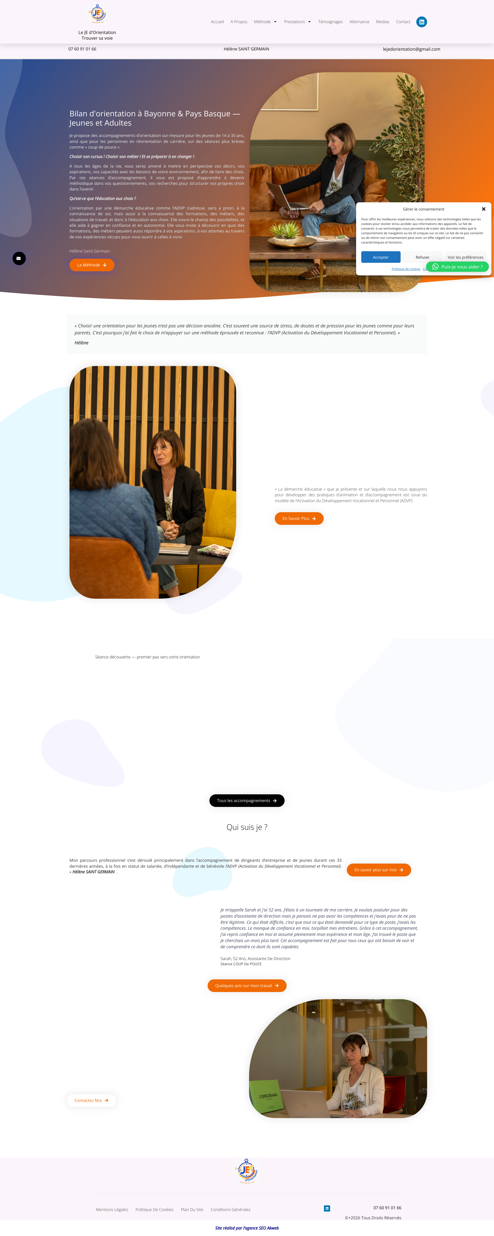 Aperçu du site
