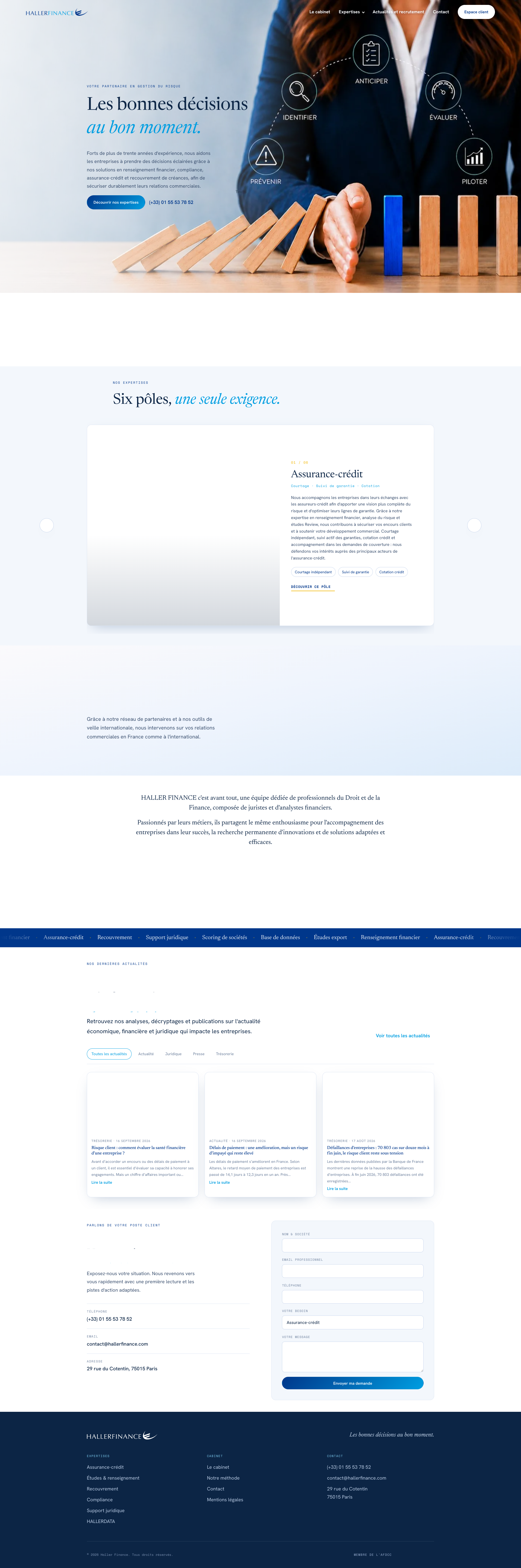 Aperçu du site