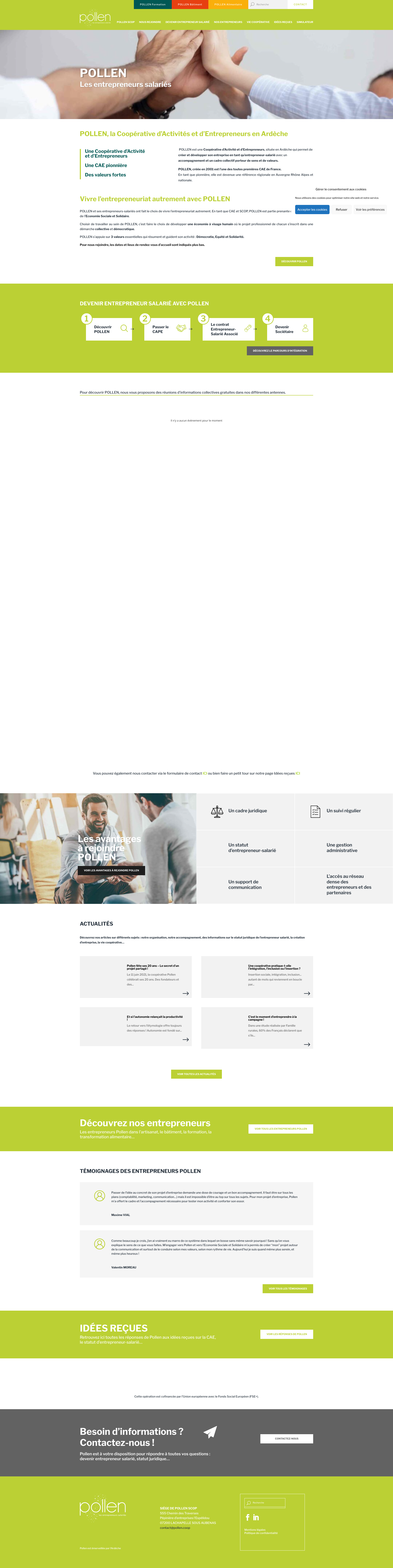 Aperçu du site