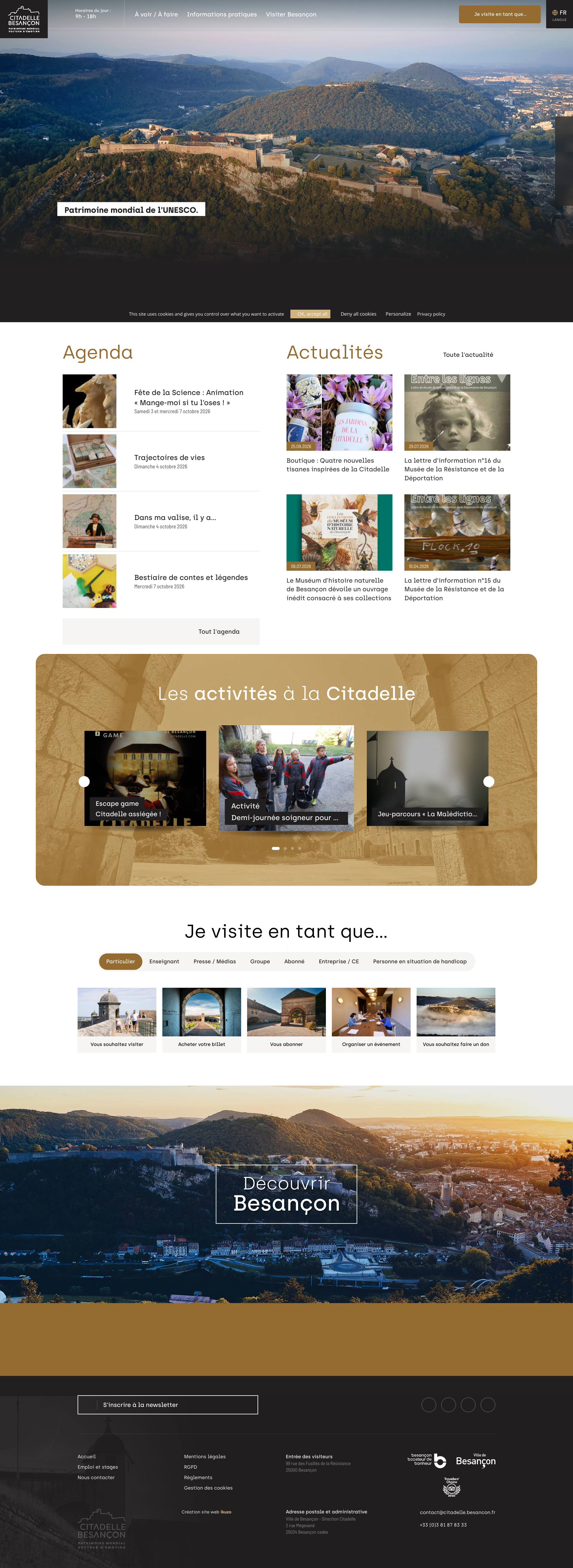 Aperçu du site