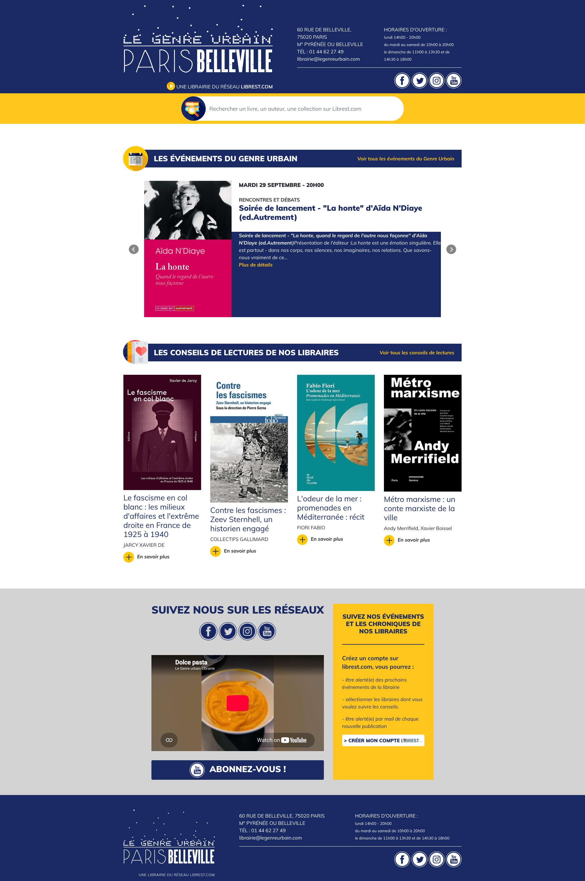 Aperçu du site