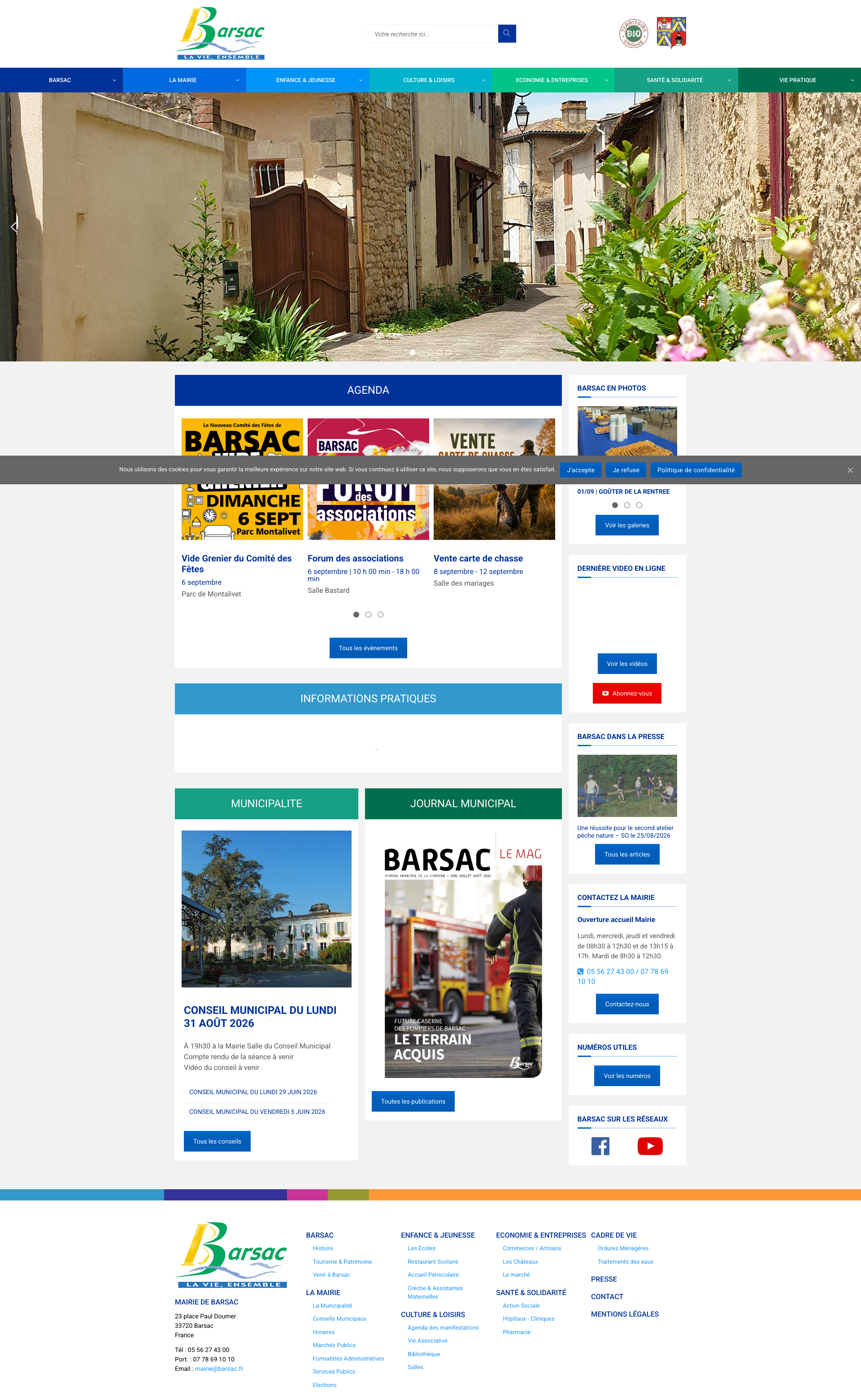 Aperçu du site