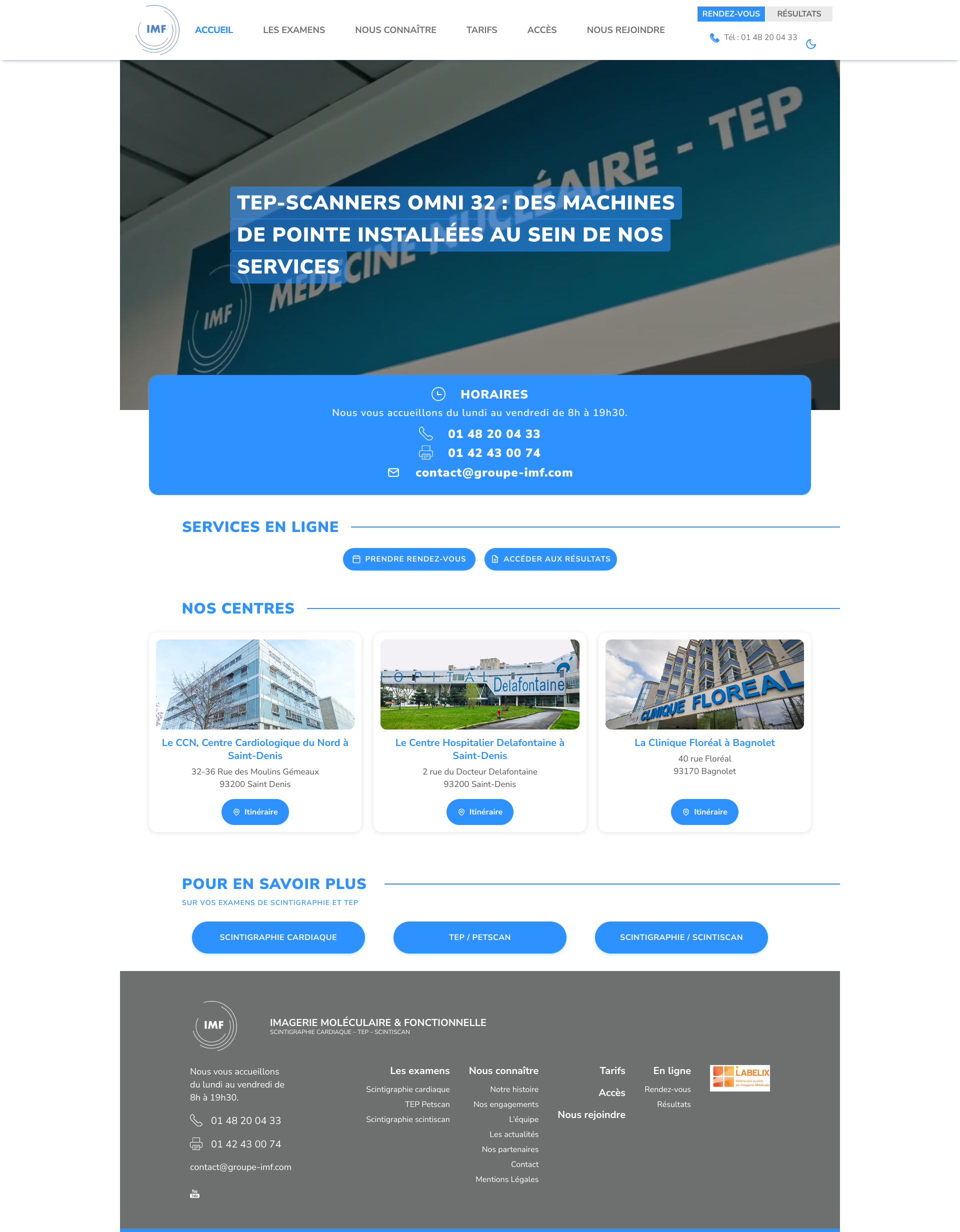 Aperçu du site