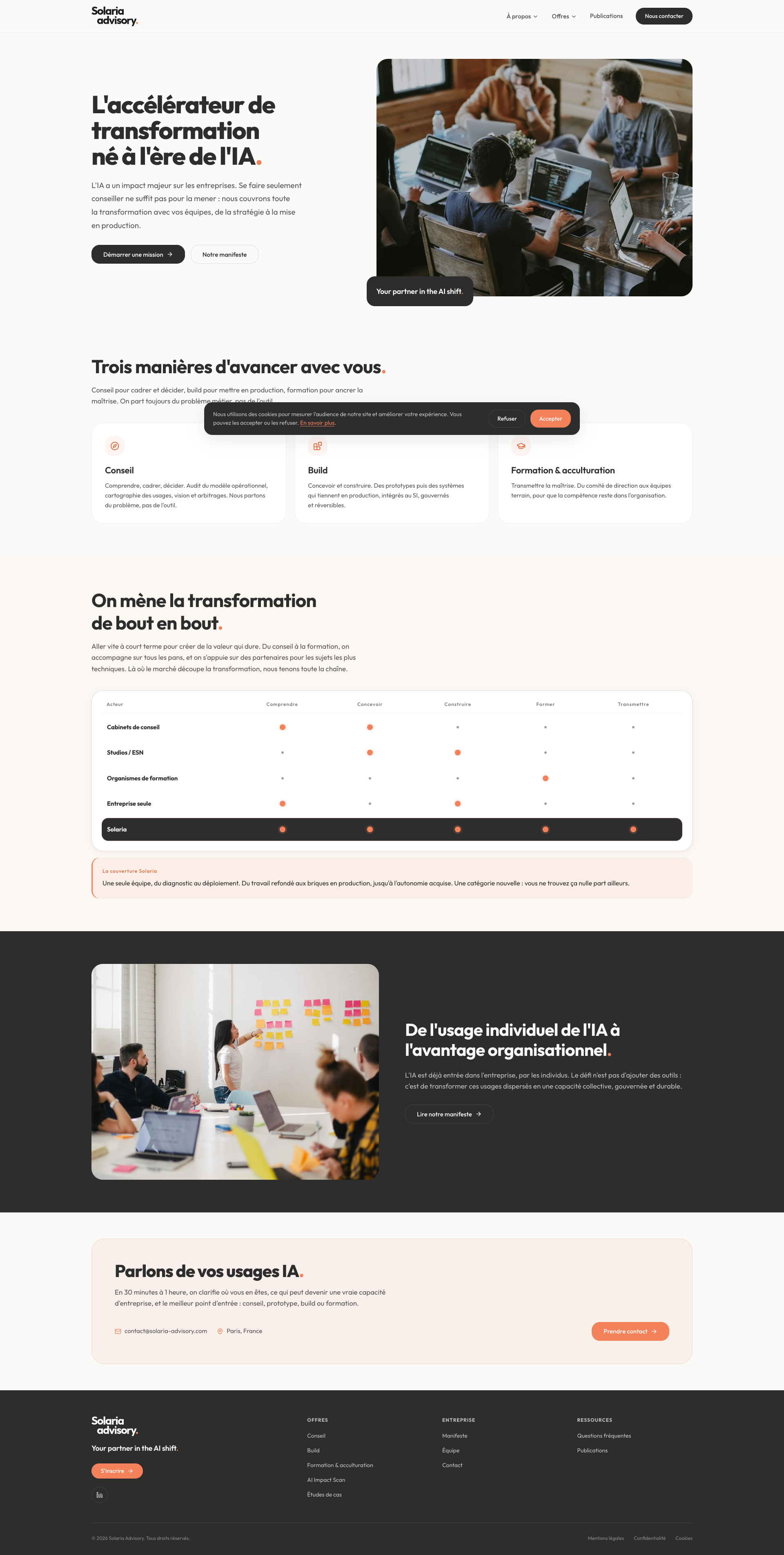 Aperçu du site