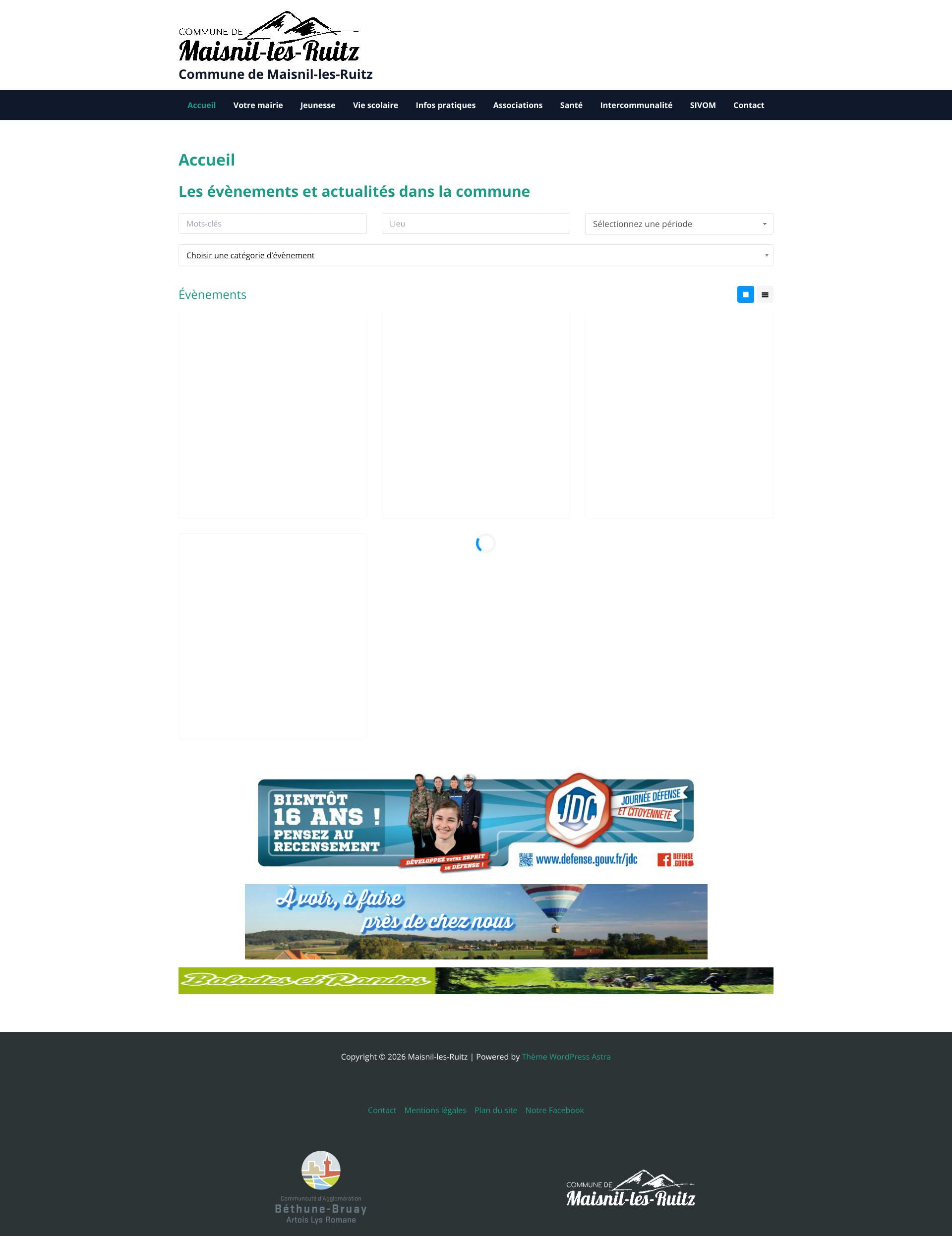 Aperçu du site
