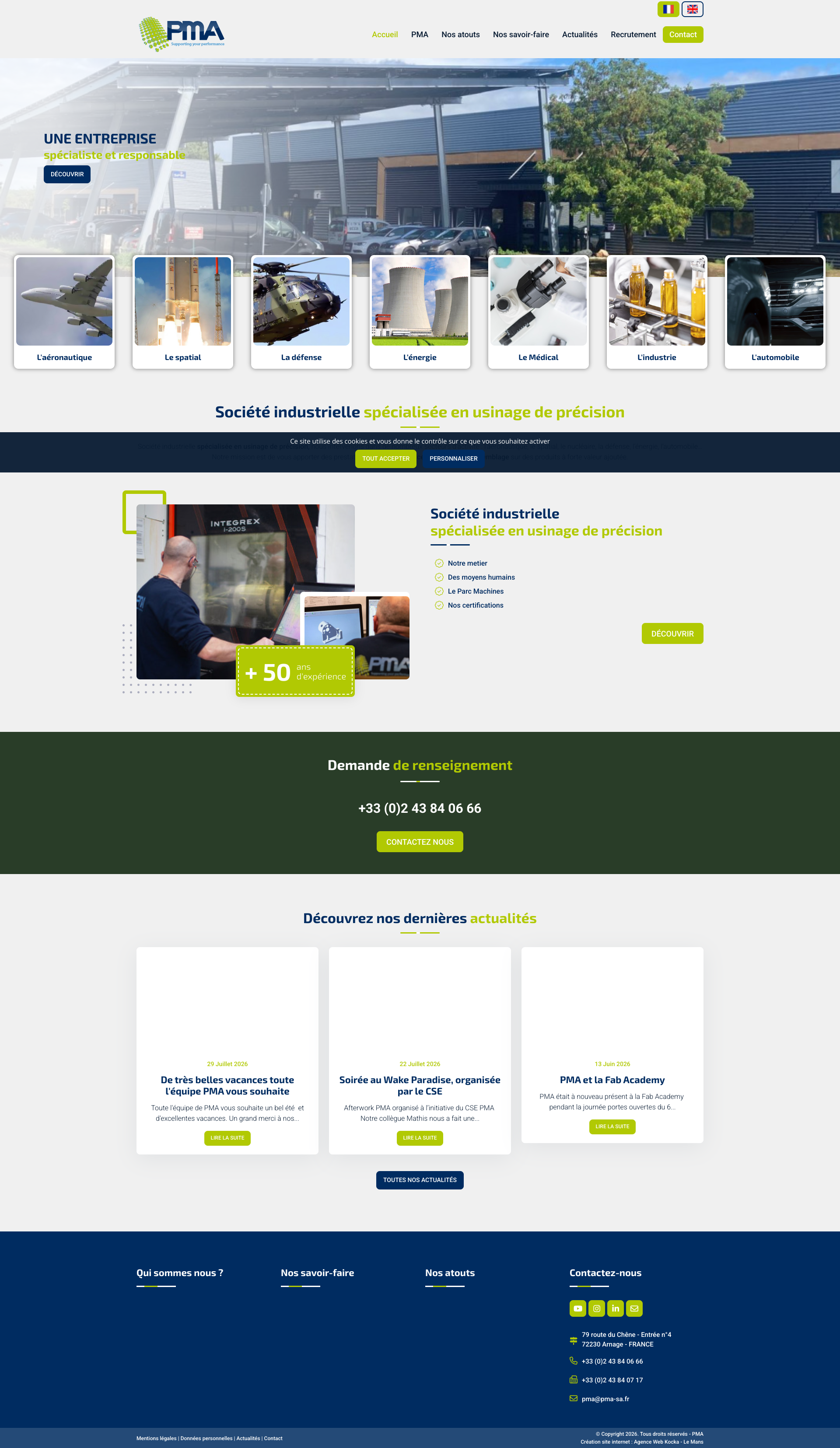 Aperçu du site