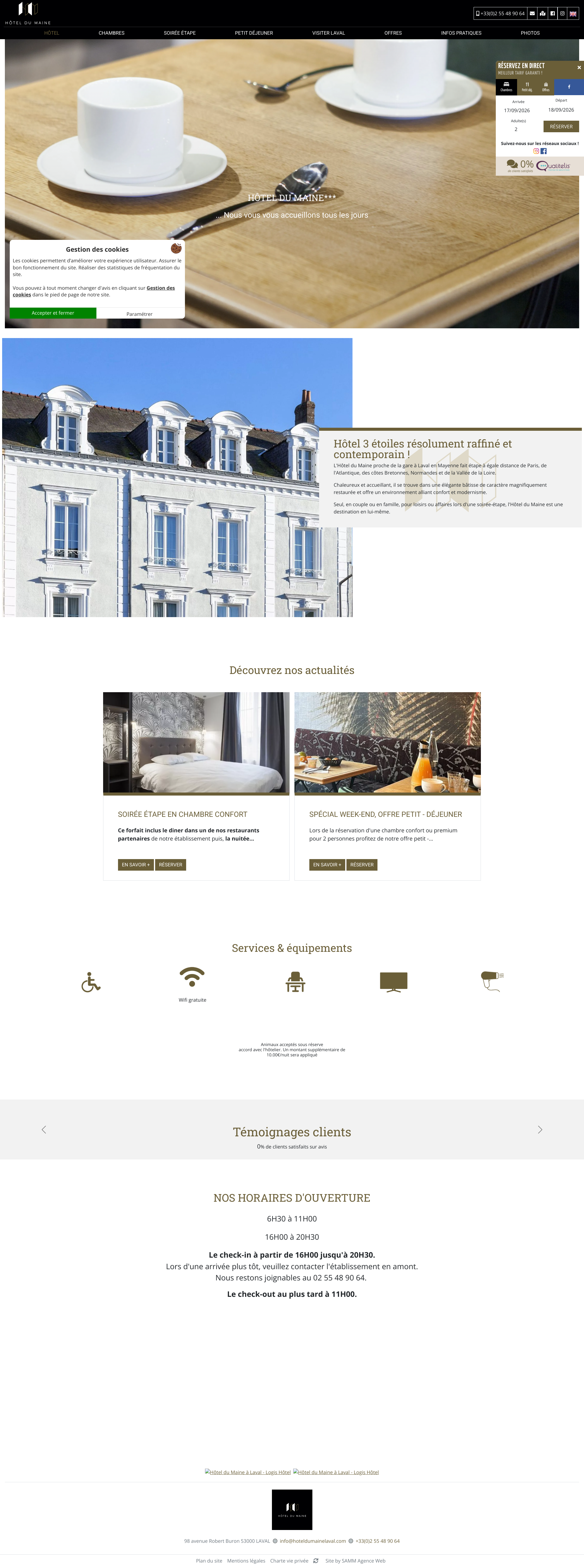 Aperçu du site