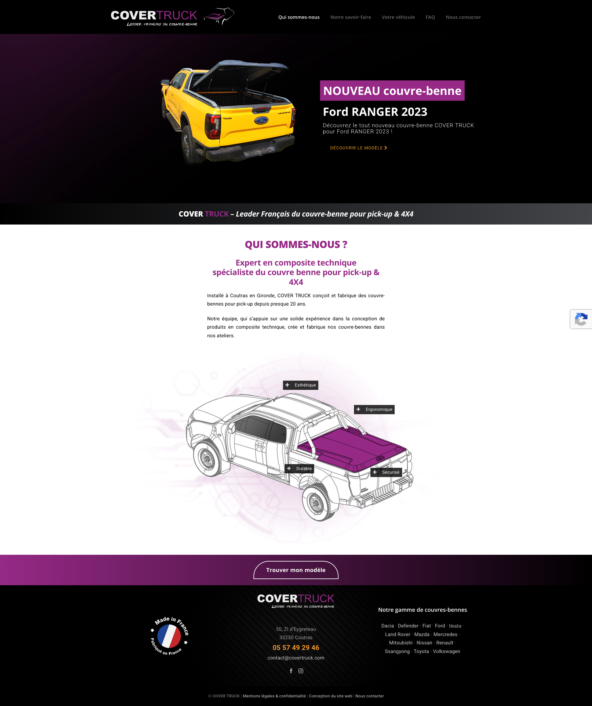 Aperçu du site