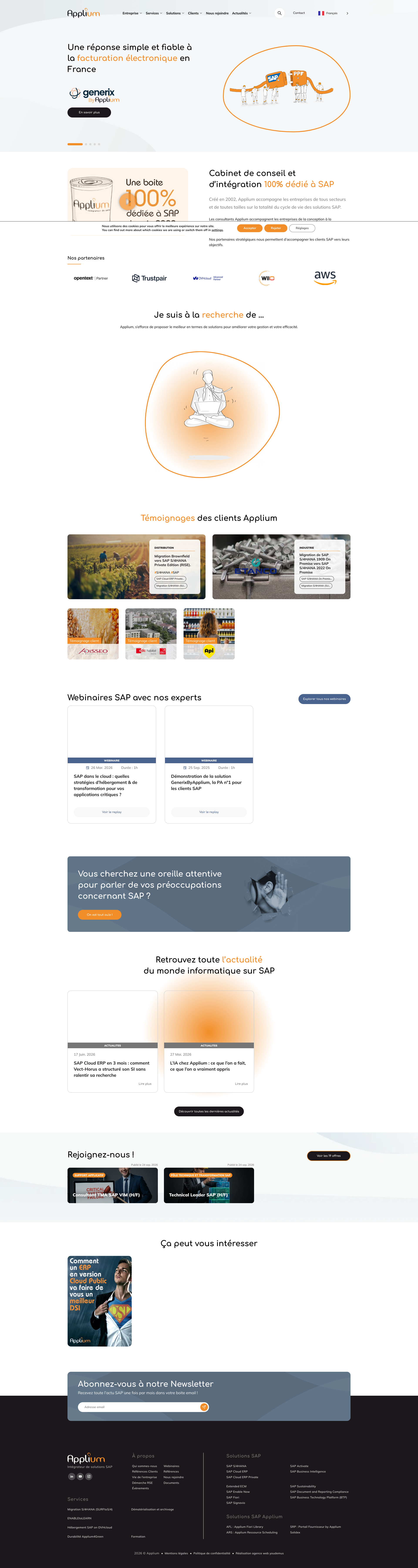 Aperçu du site