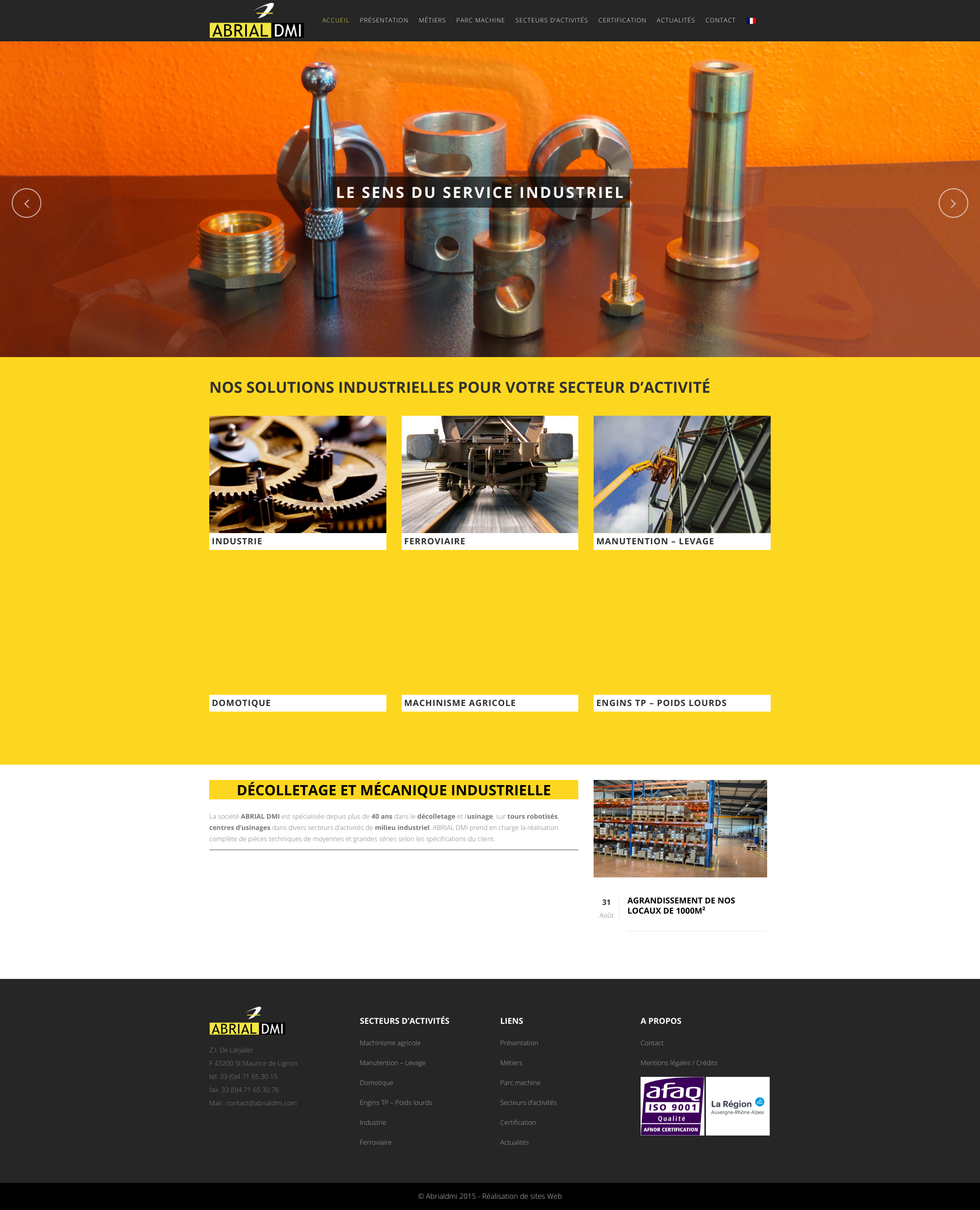 Aperçu du site