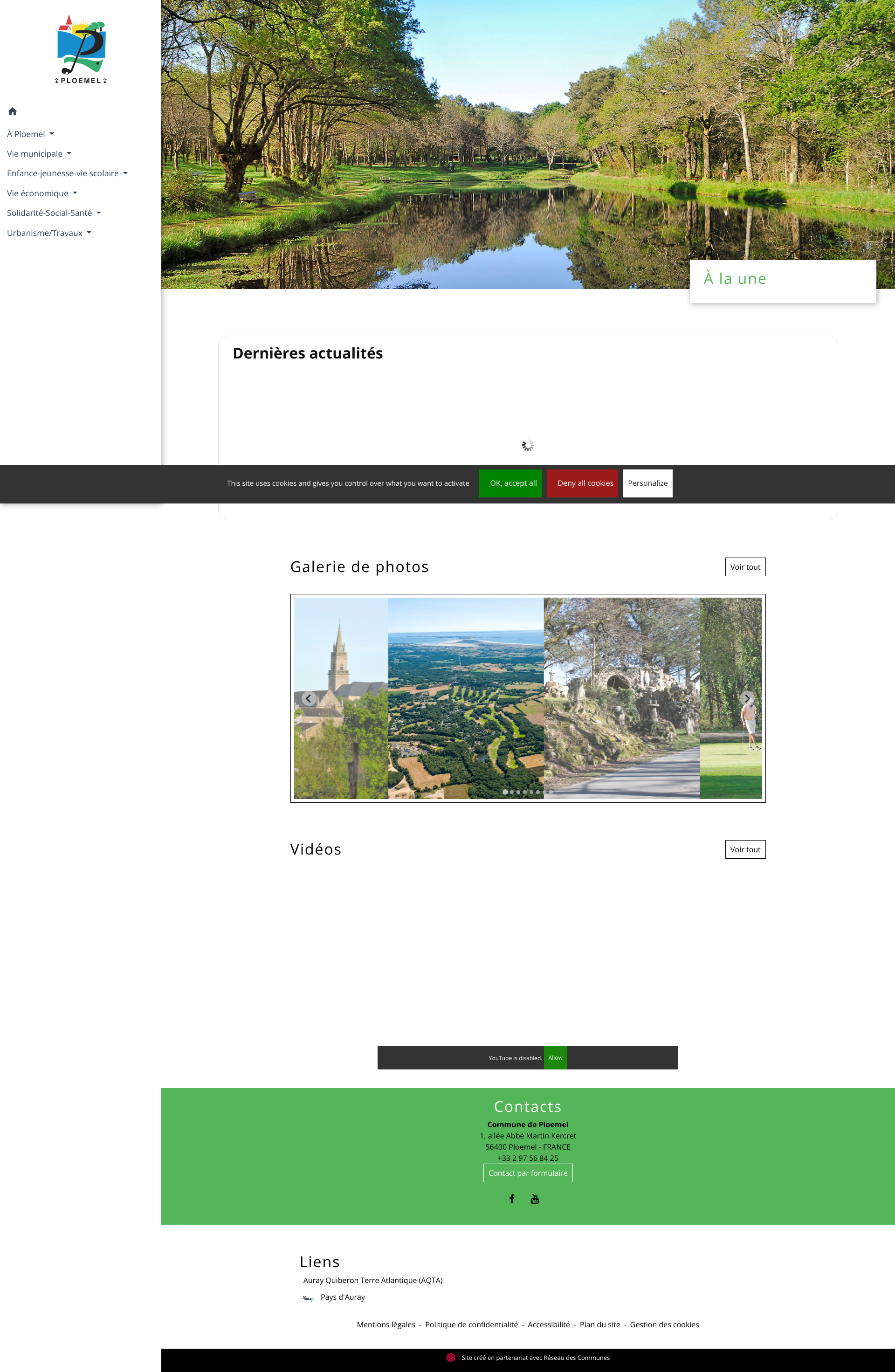 Aperçu du site