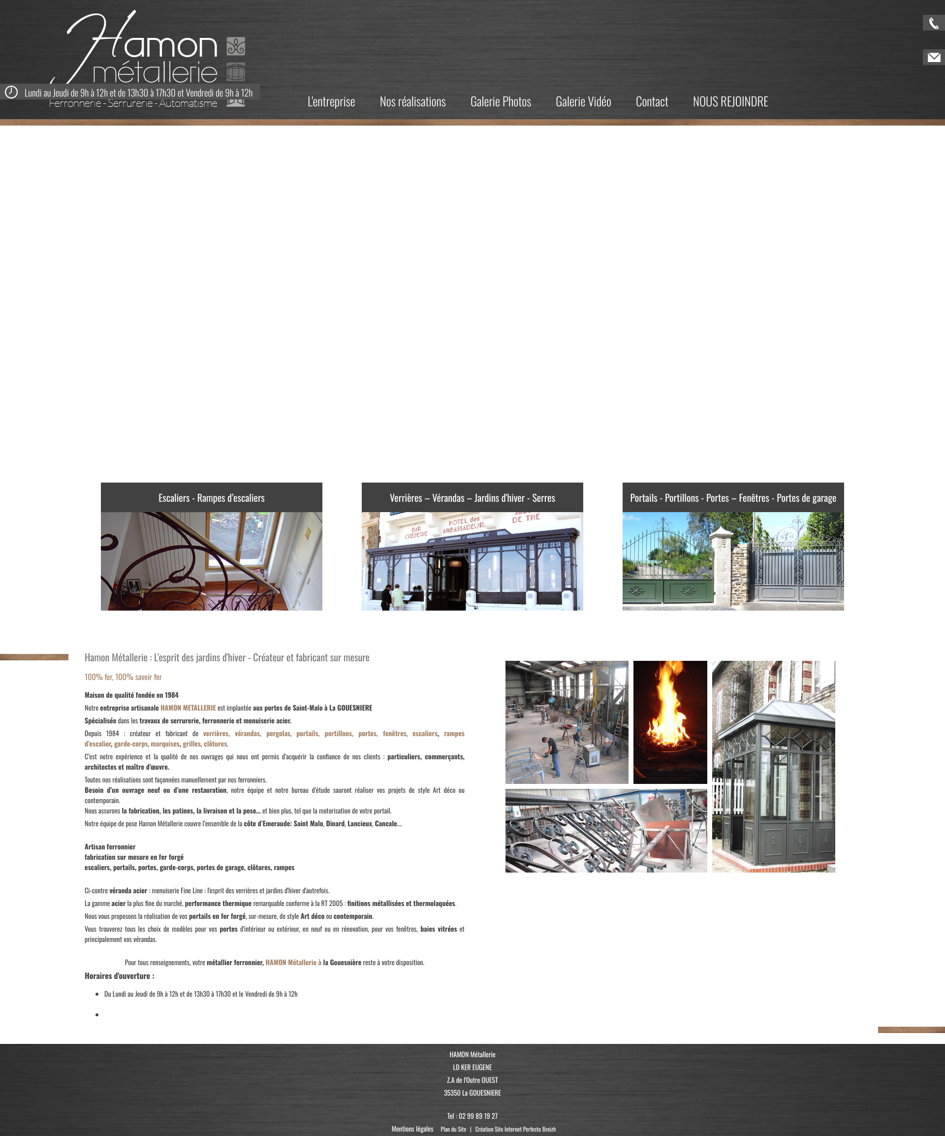 Aperçu du site