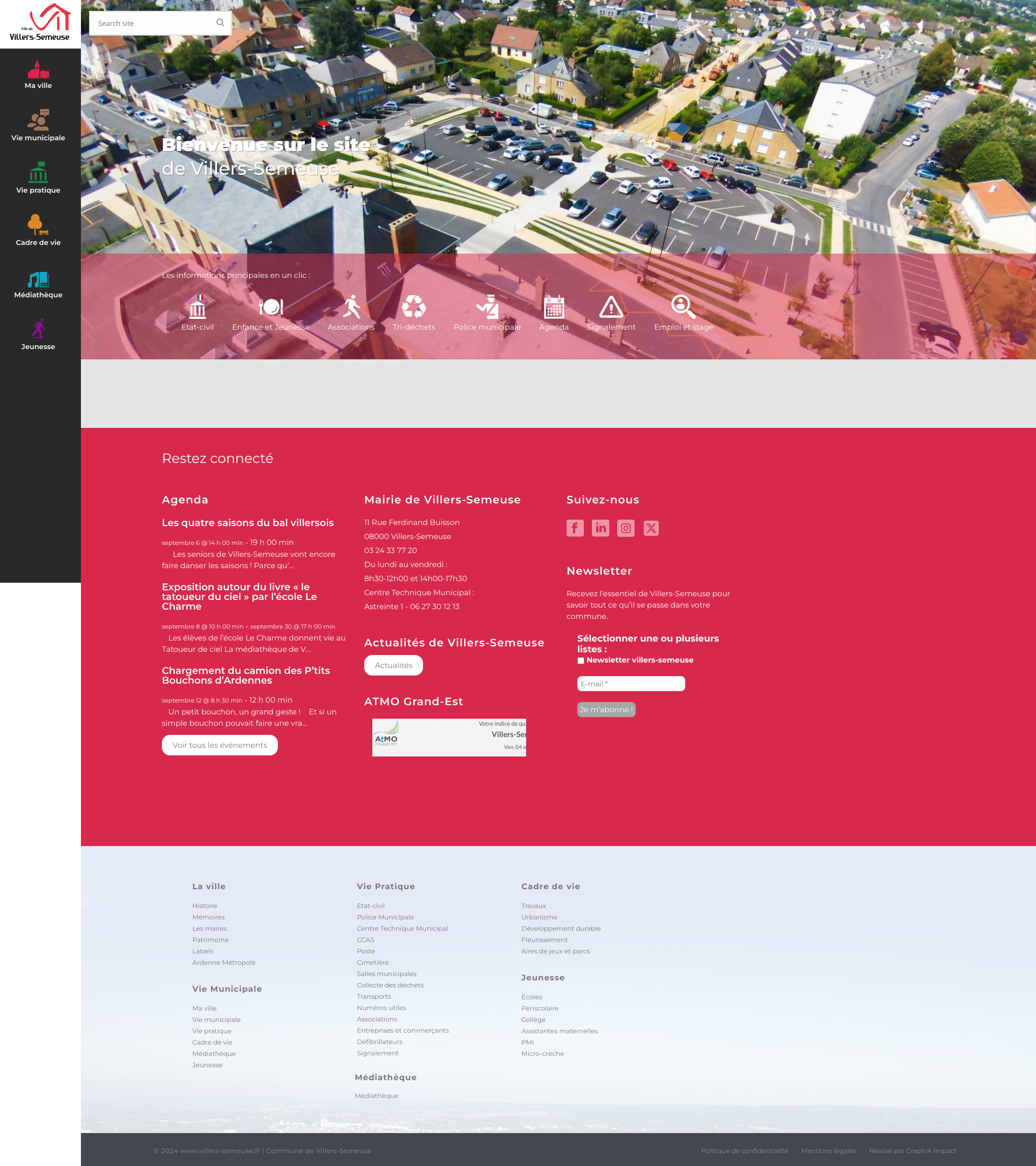 Aperçu du site