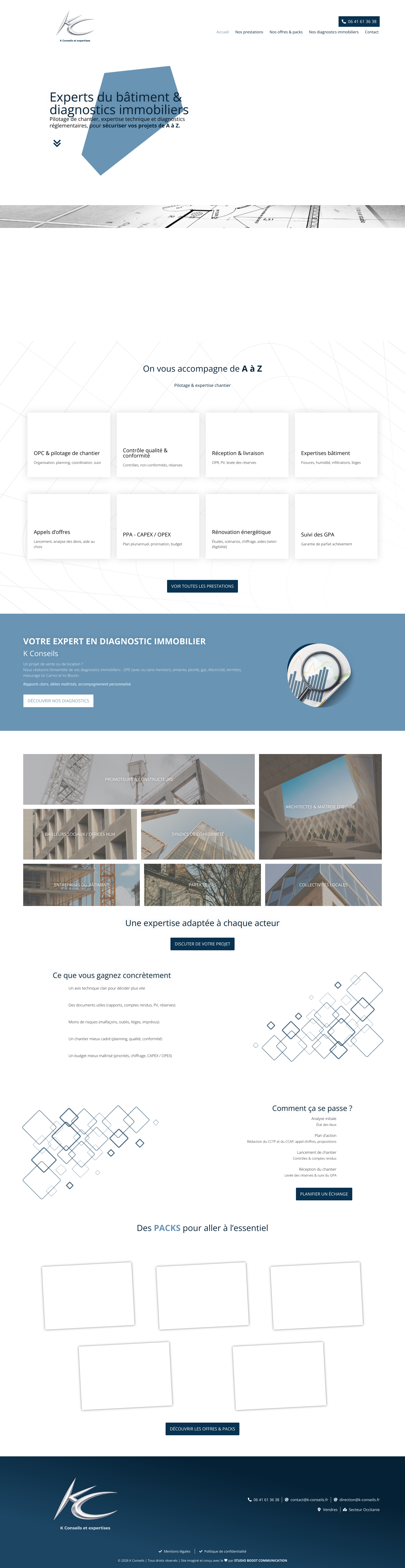 Aperçu du site