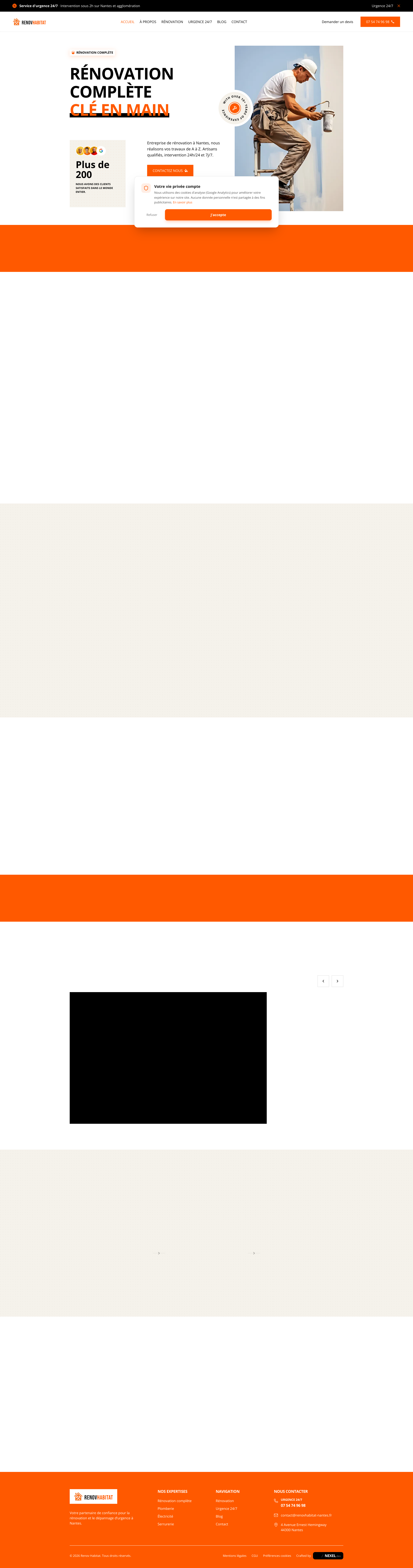 Aperçu du site