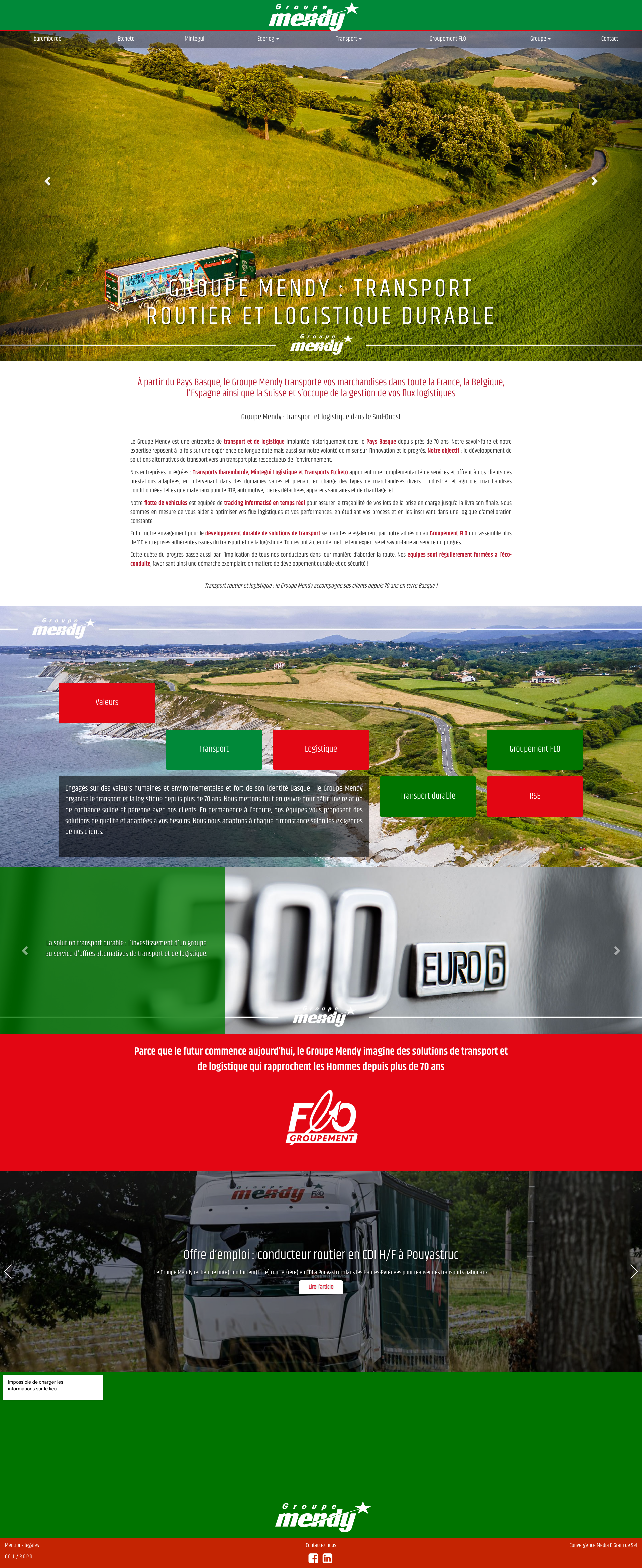 Aperçu du site