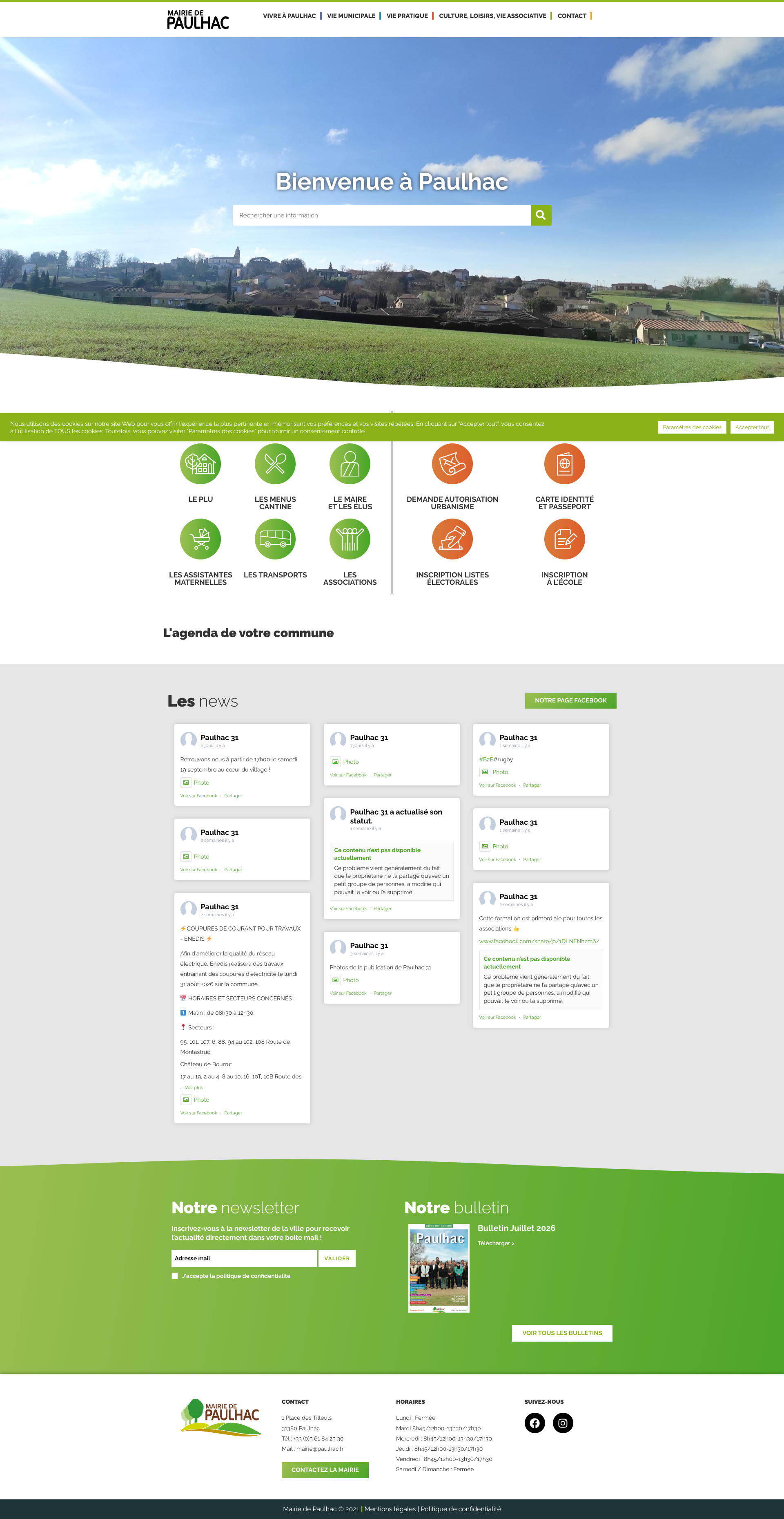 Aperçu du site
