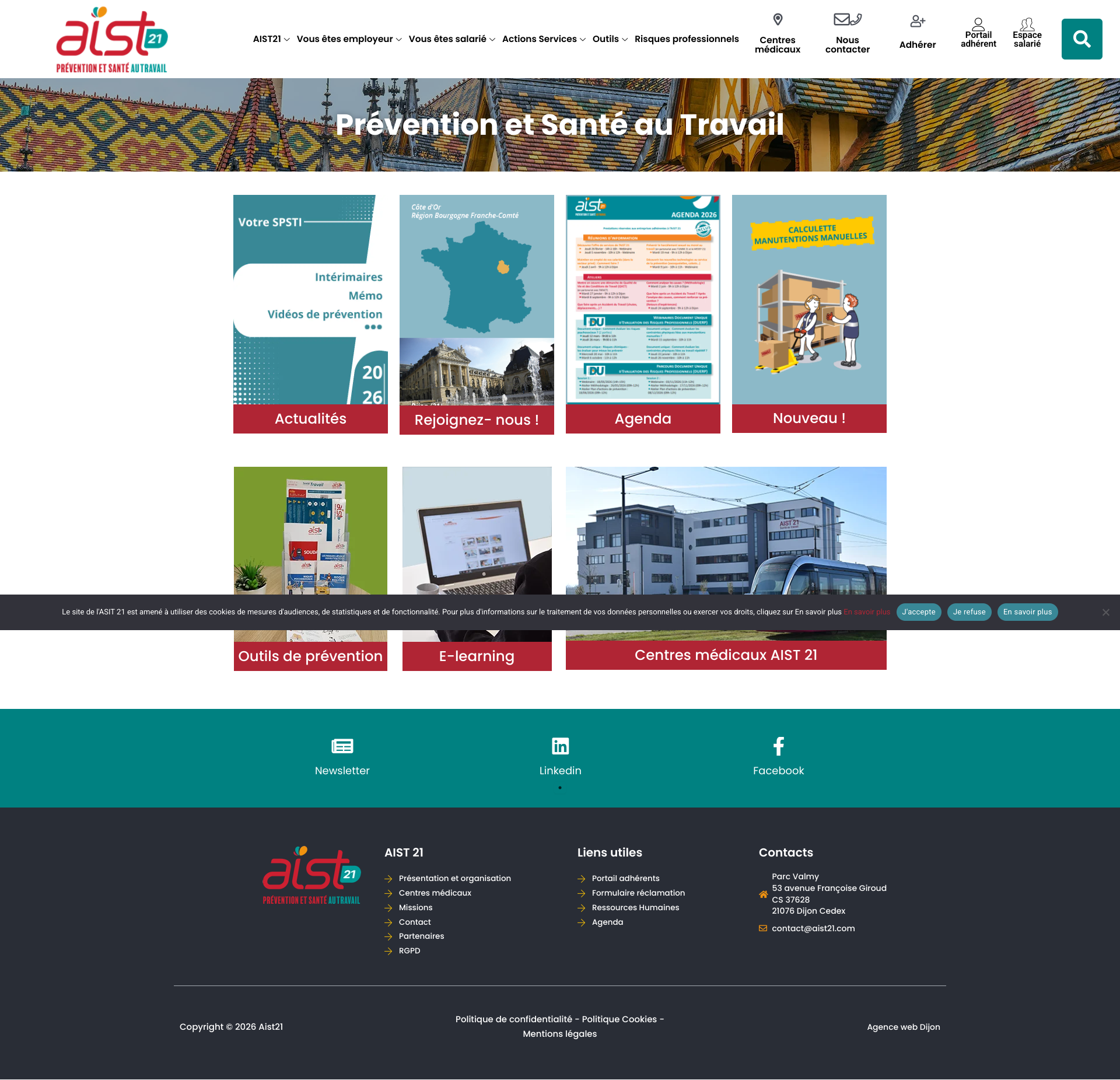 Aperçu du site