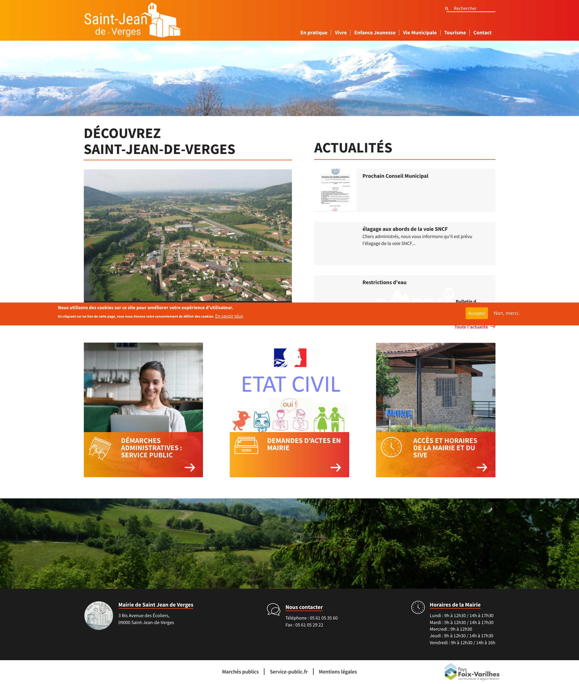 Aperçu du site