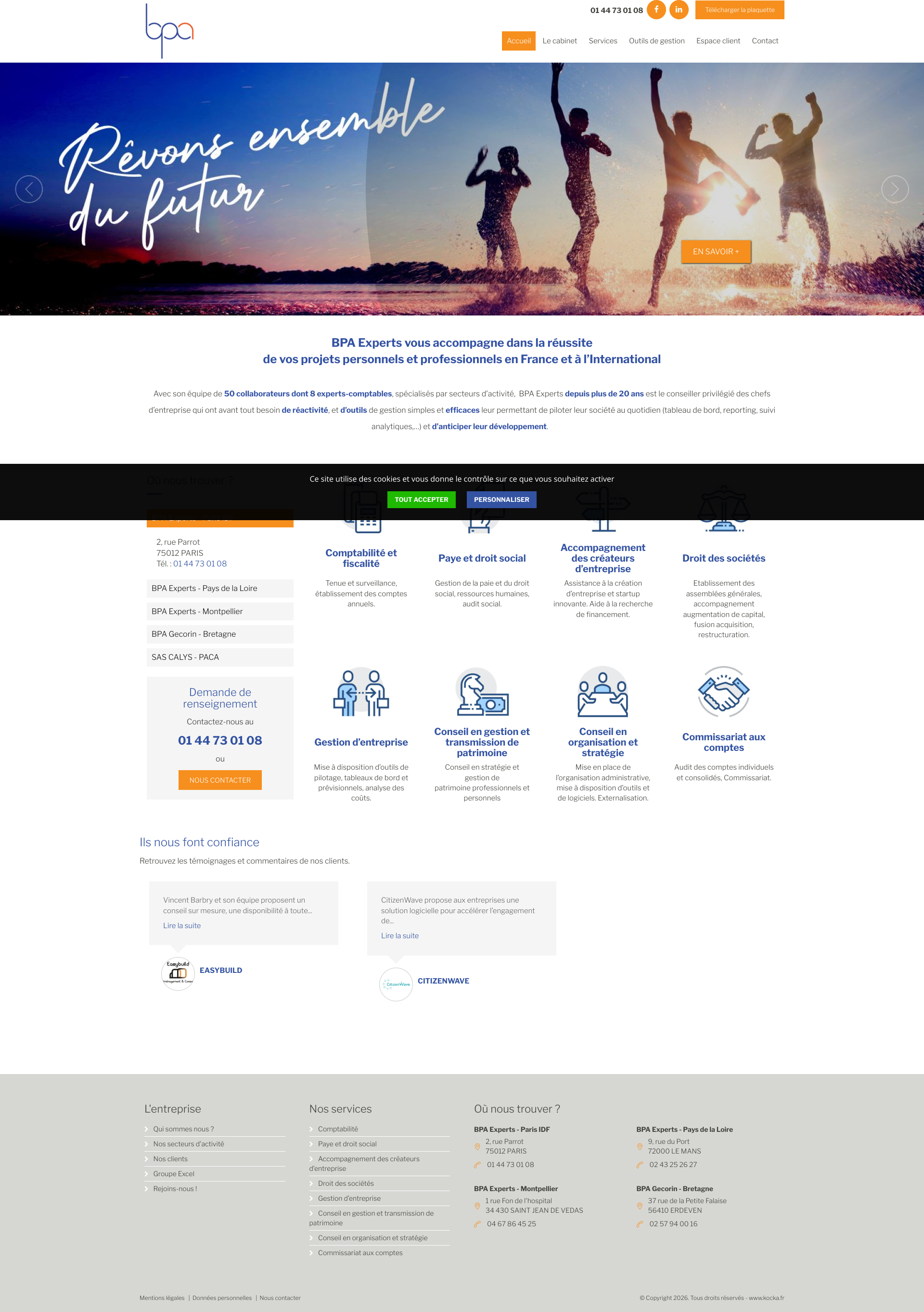 Aperçu du site