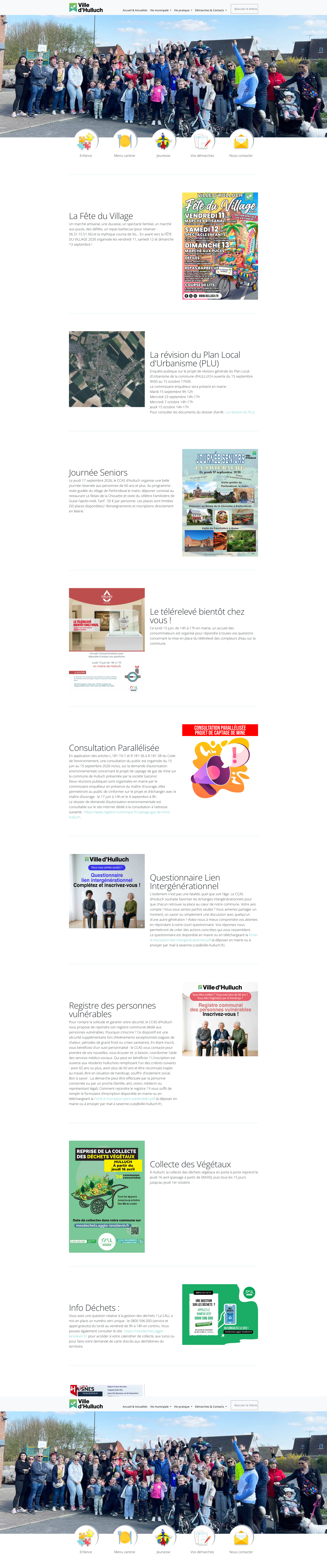 Aperçu du site