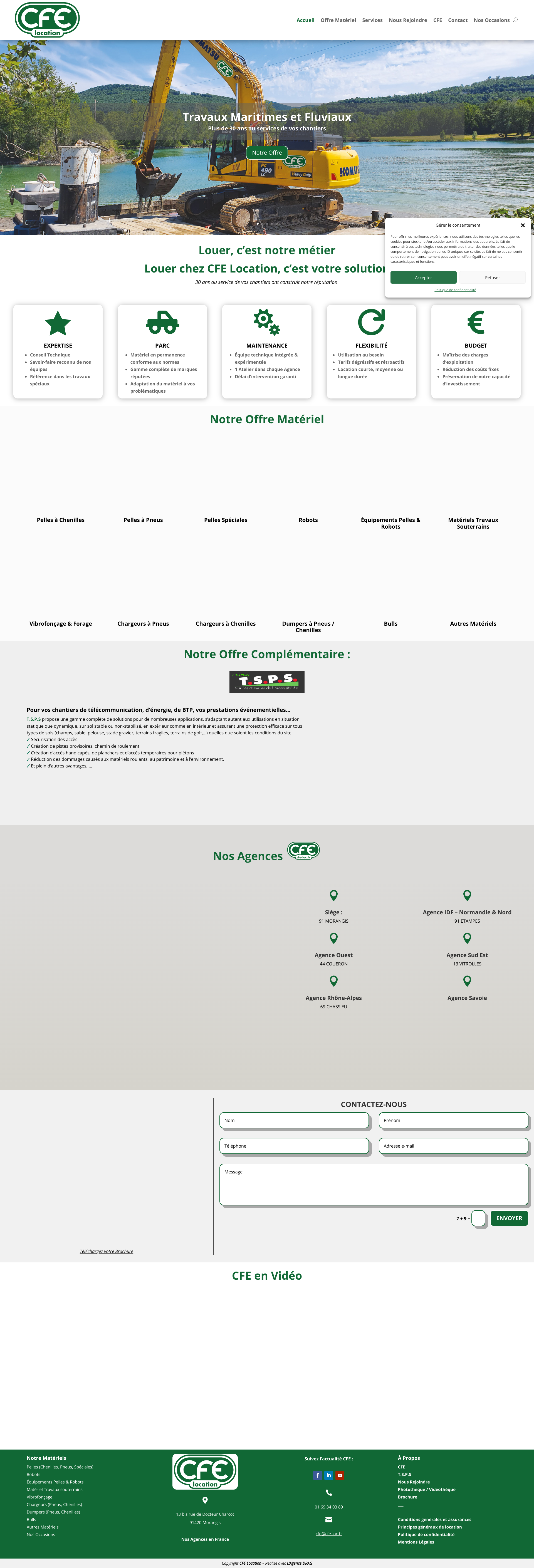 Aperçu du site