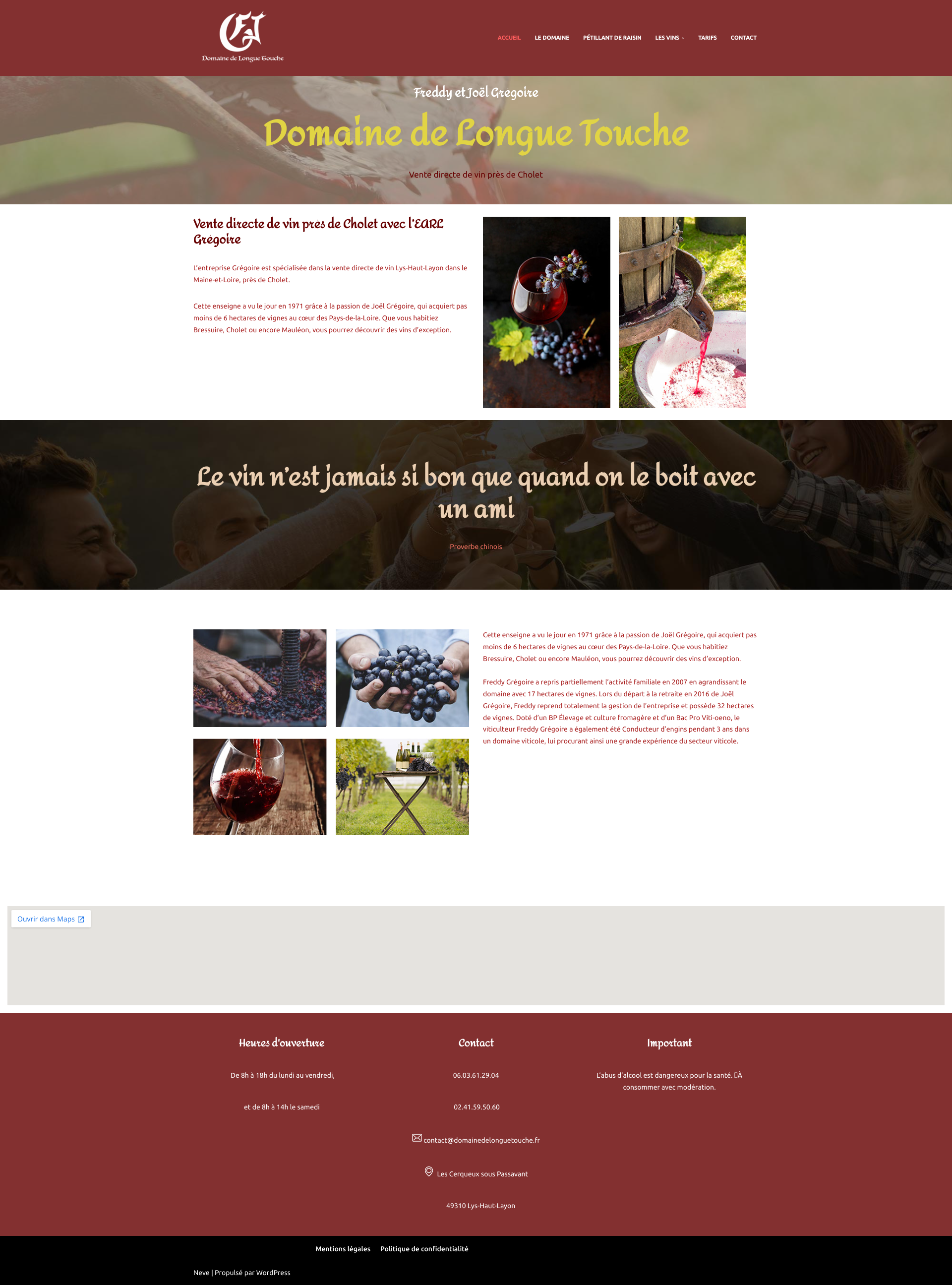 Aperçu du site