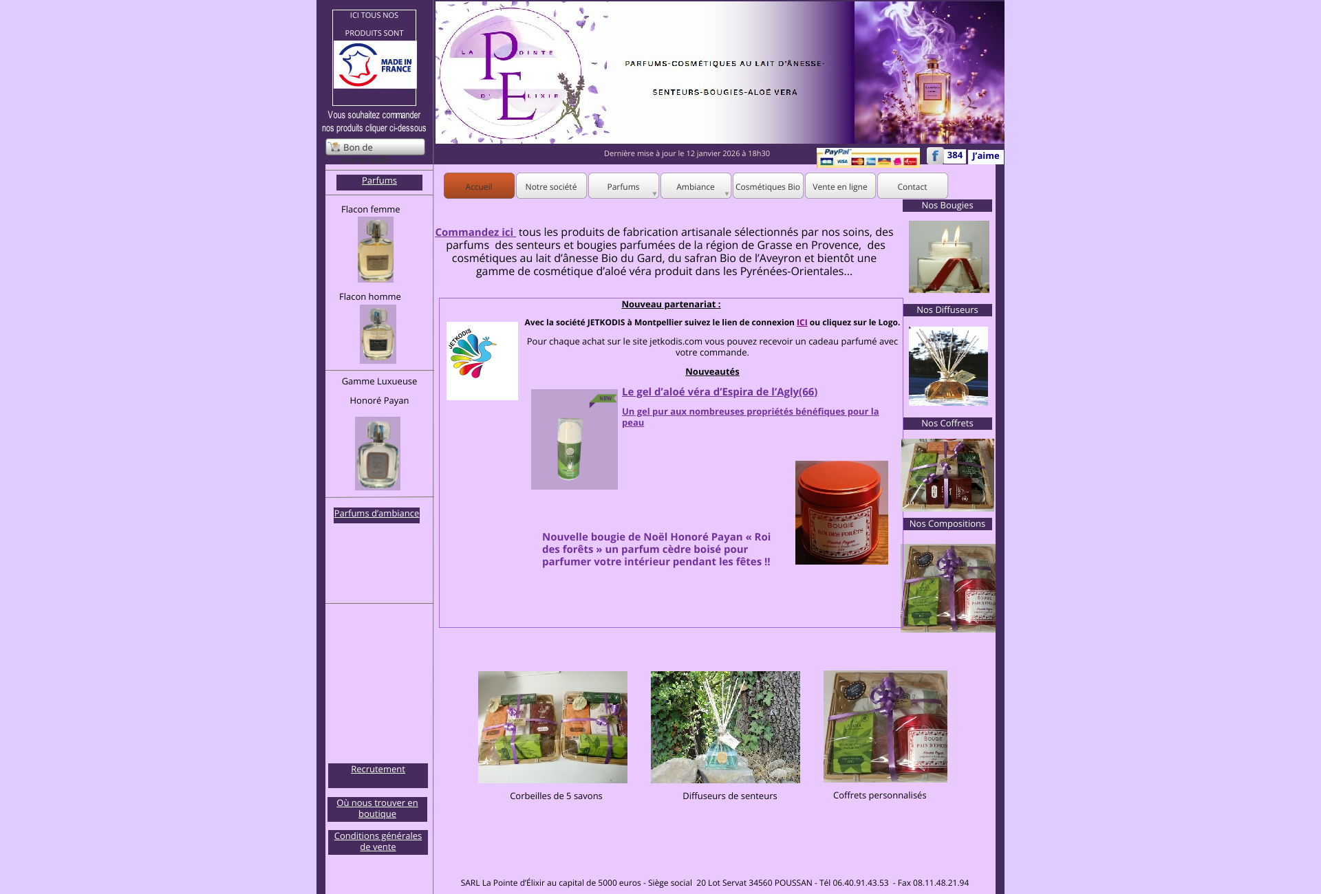 Aperçu du site