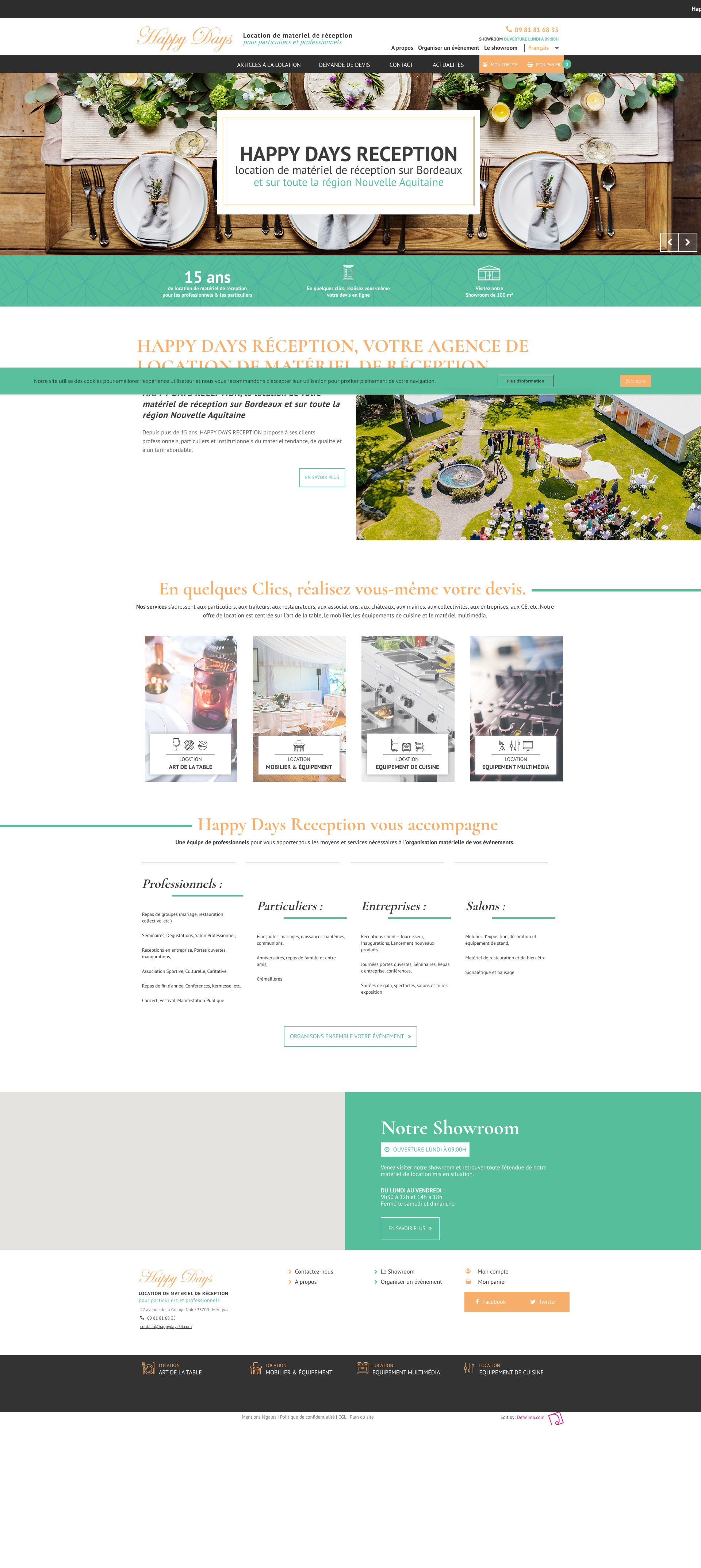 Aperçu du site