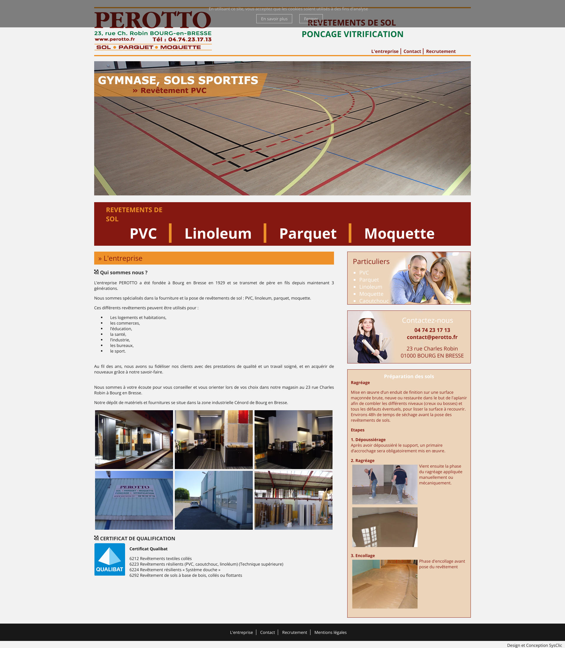 Aperçu du site
