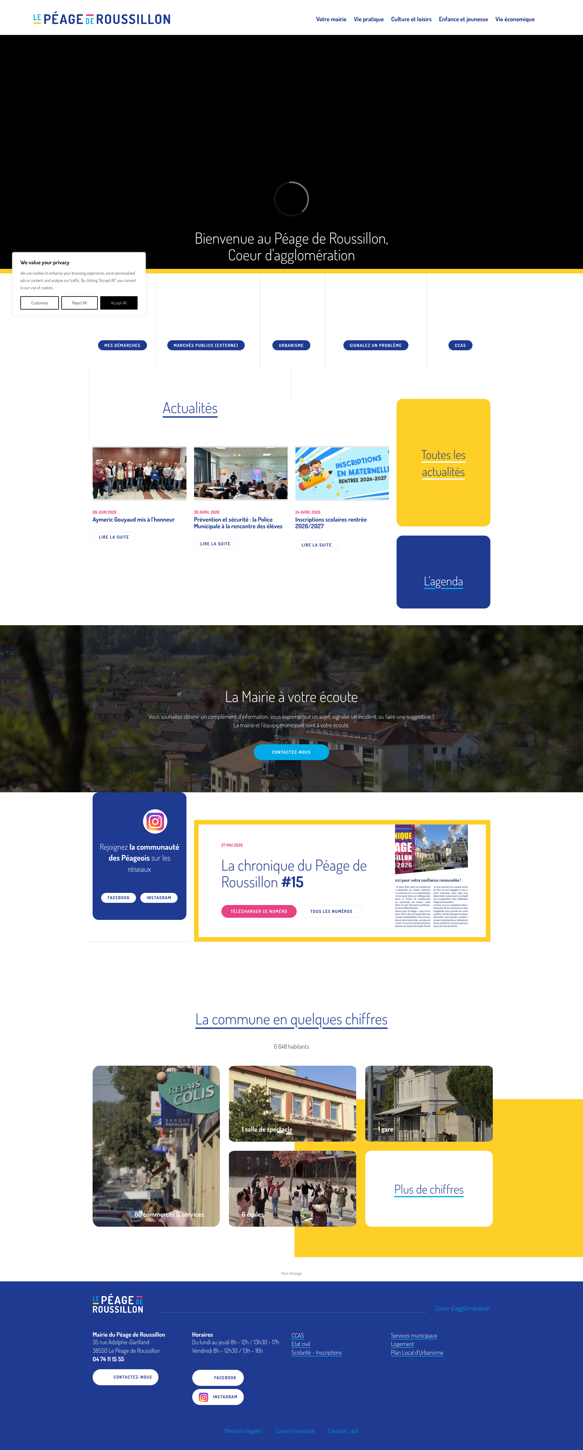 Aperçu du site
