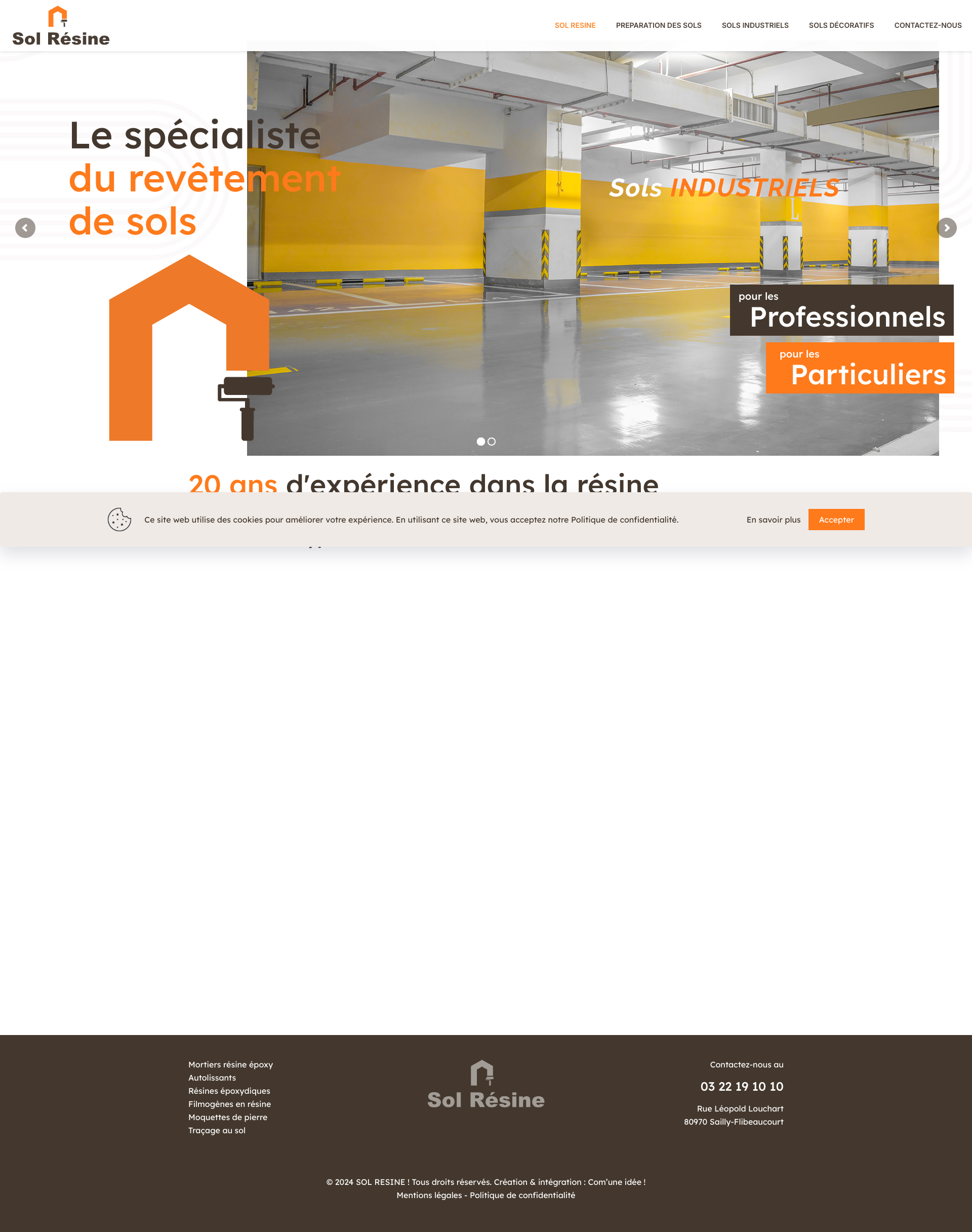 Aperçu du site